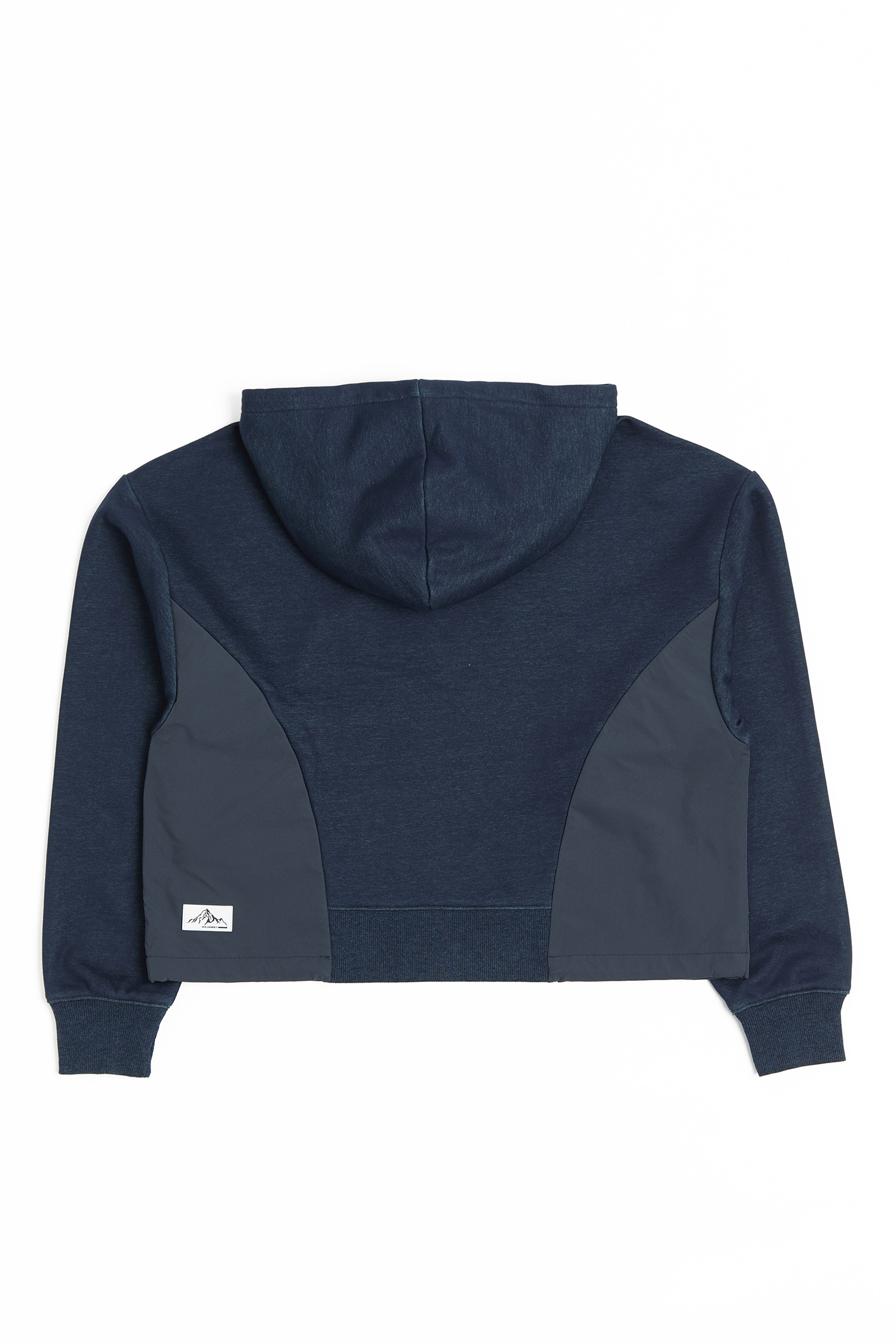 山系刺繡 拼接刷毛長袖上衣(女)