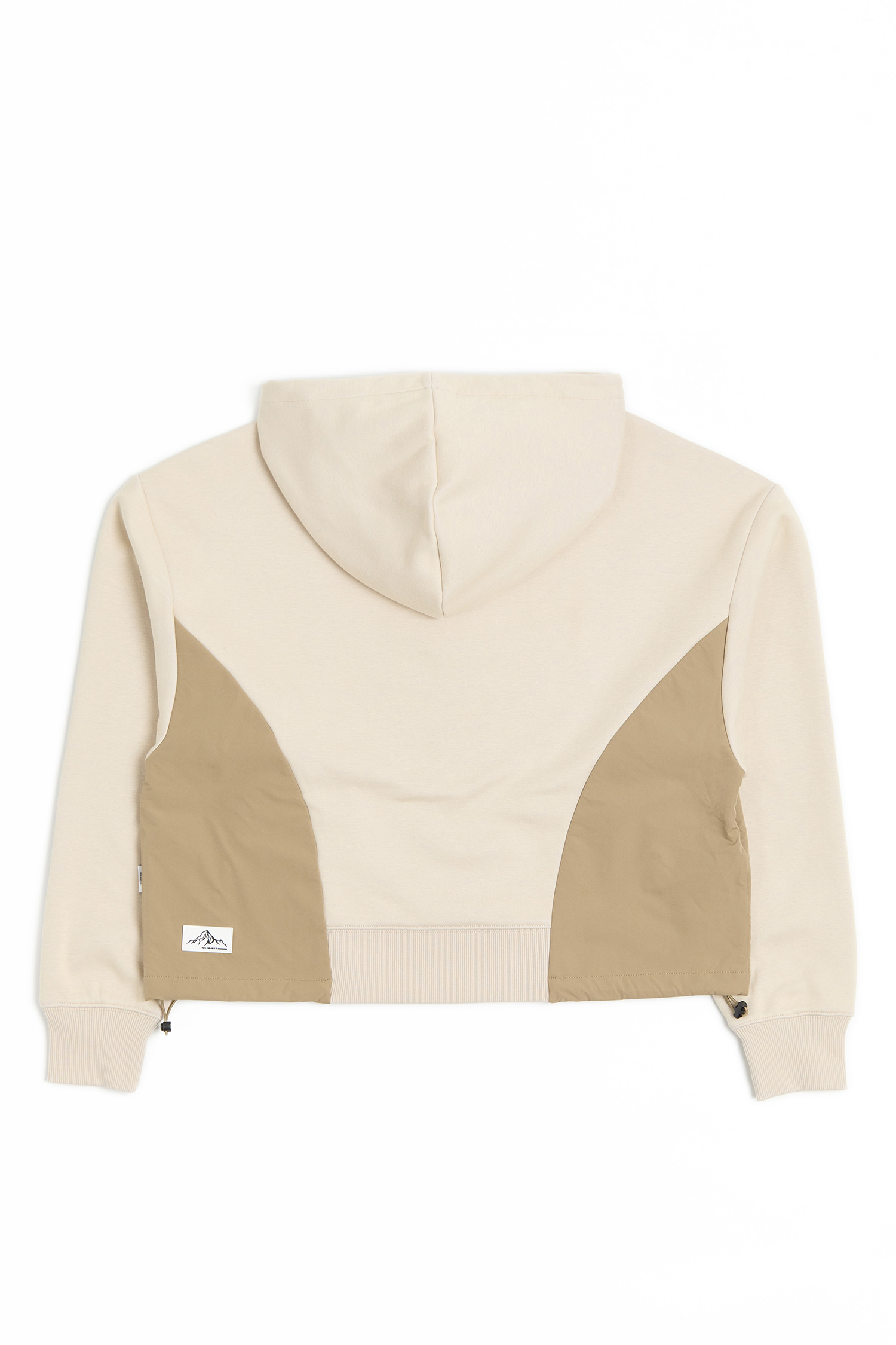 山系刺繡 拼接刷毛長袖上衣(女)