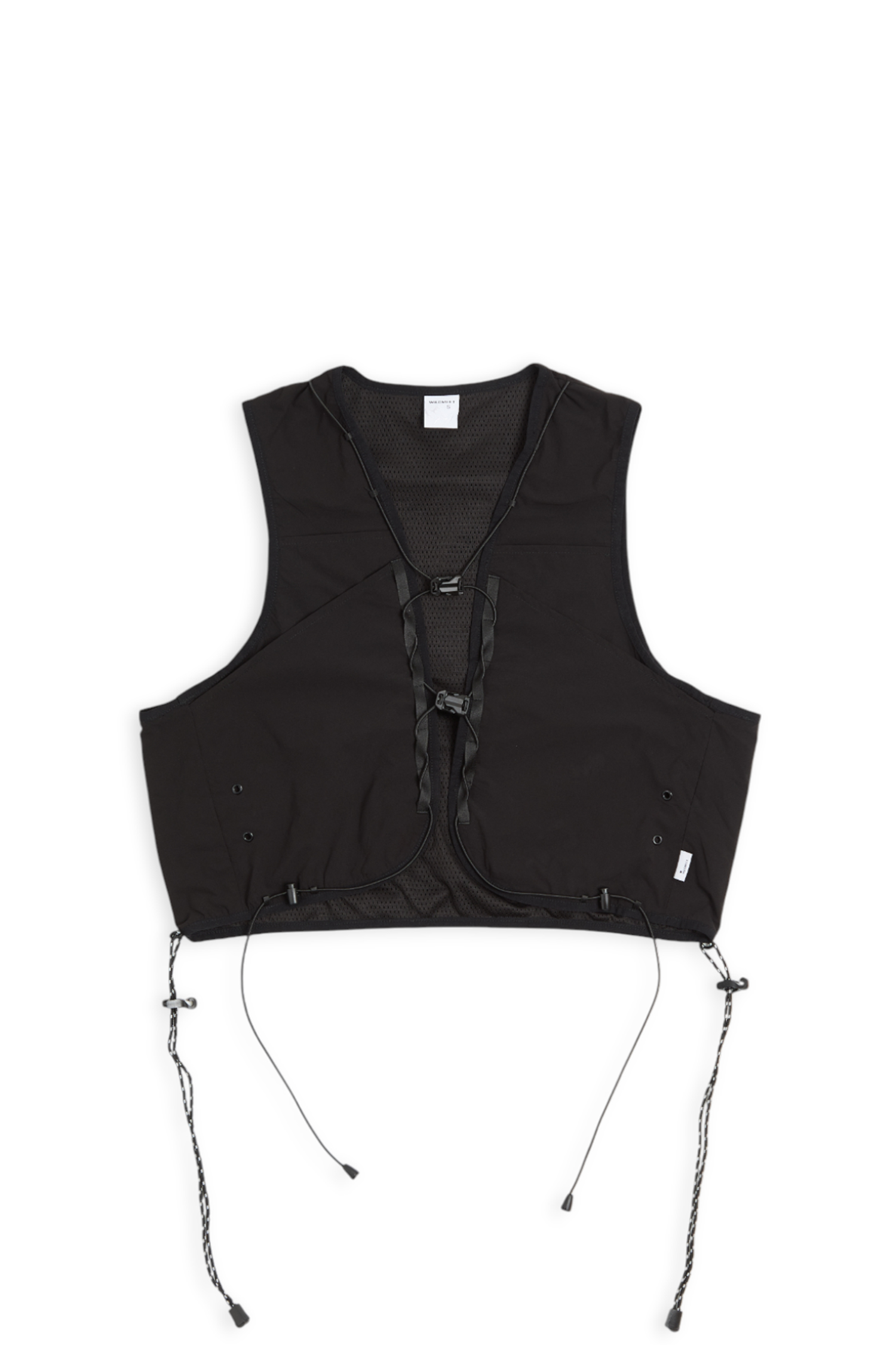 層次穿繩多口袋背心(女)