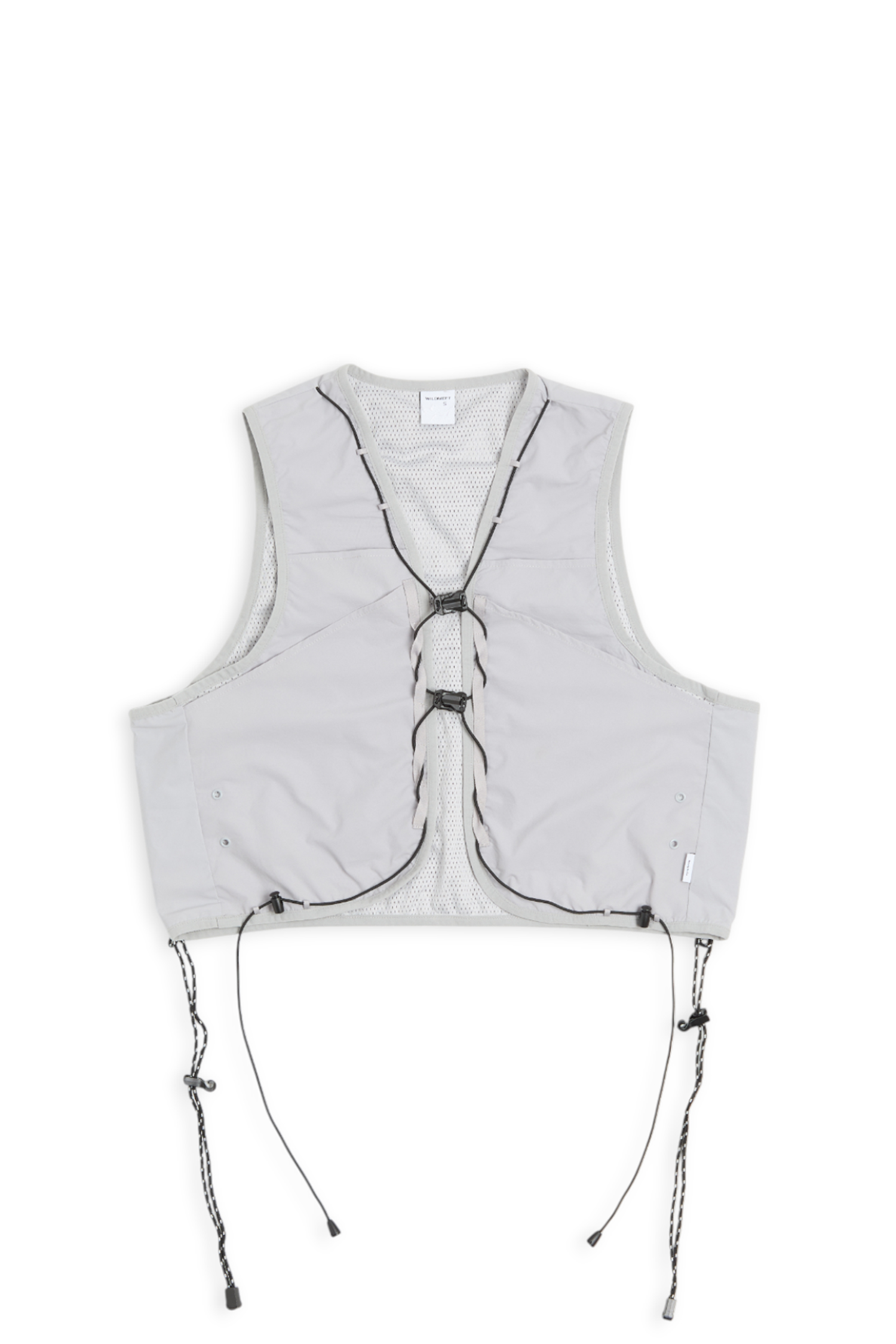 層次穿繩多口袋背心(女)