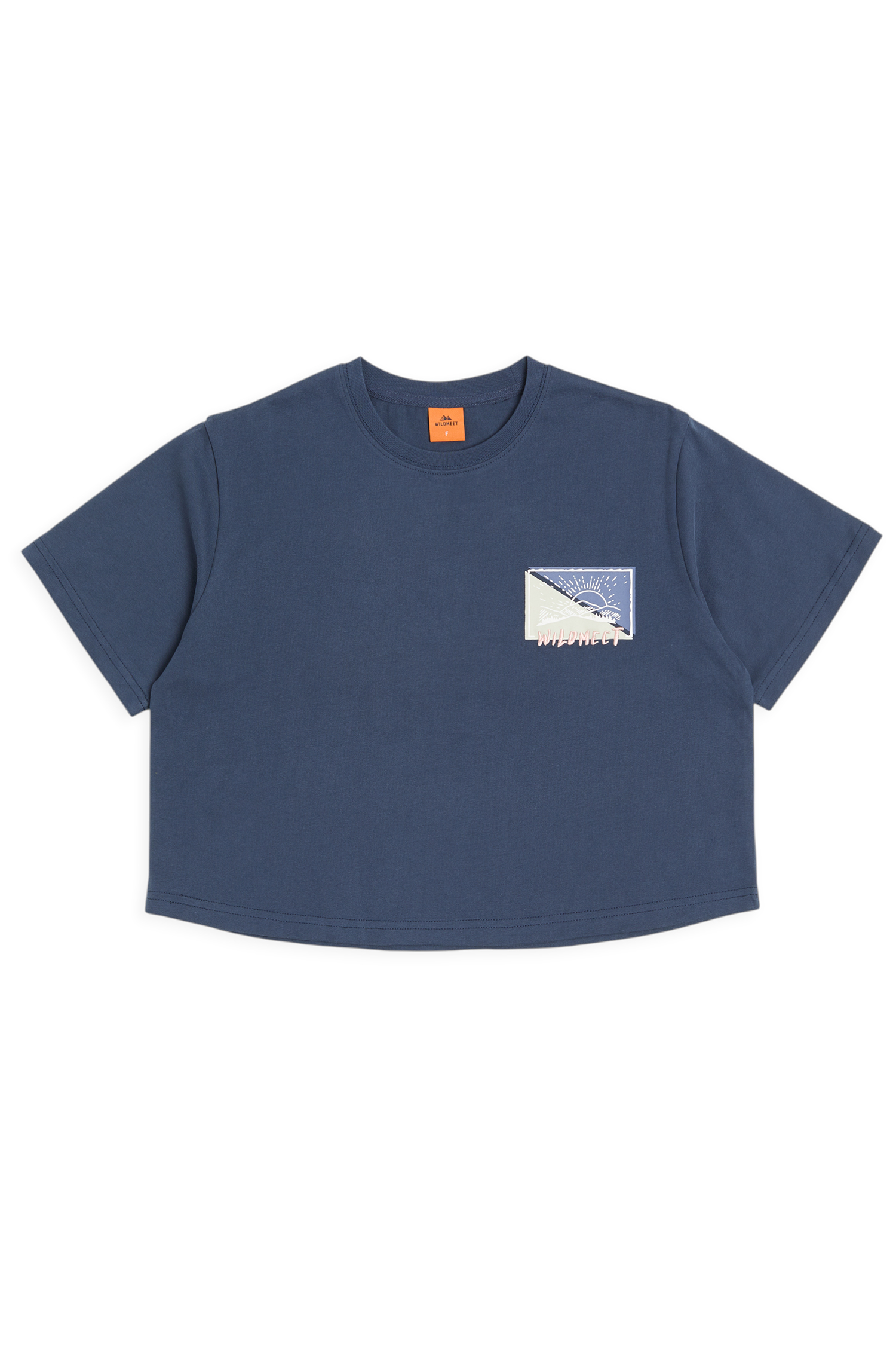 寬版探索之旅 輕絨感短袖上衣(女)