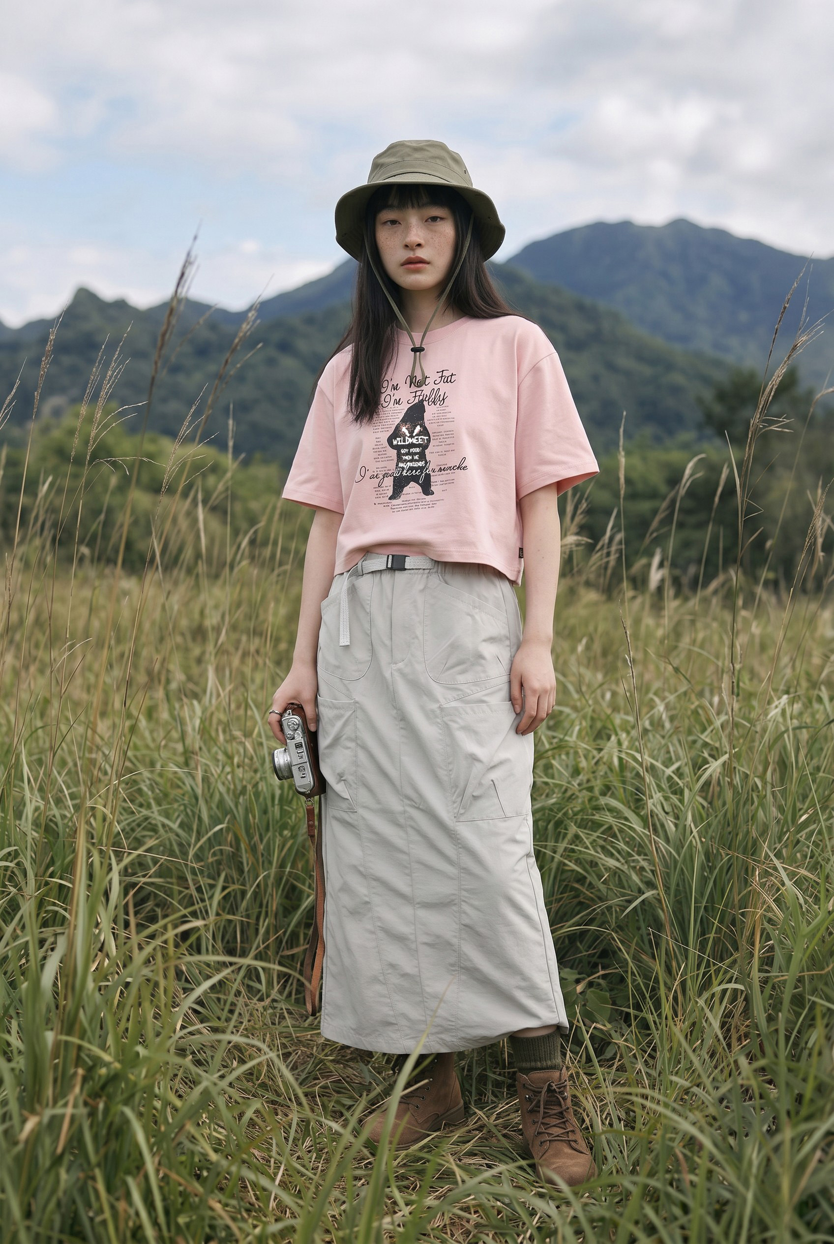 寬版 蓬鬆不是胖 蜂巢棉短袖上衣(女)
