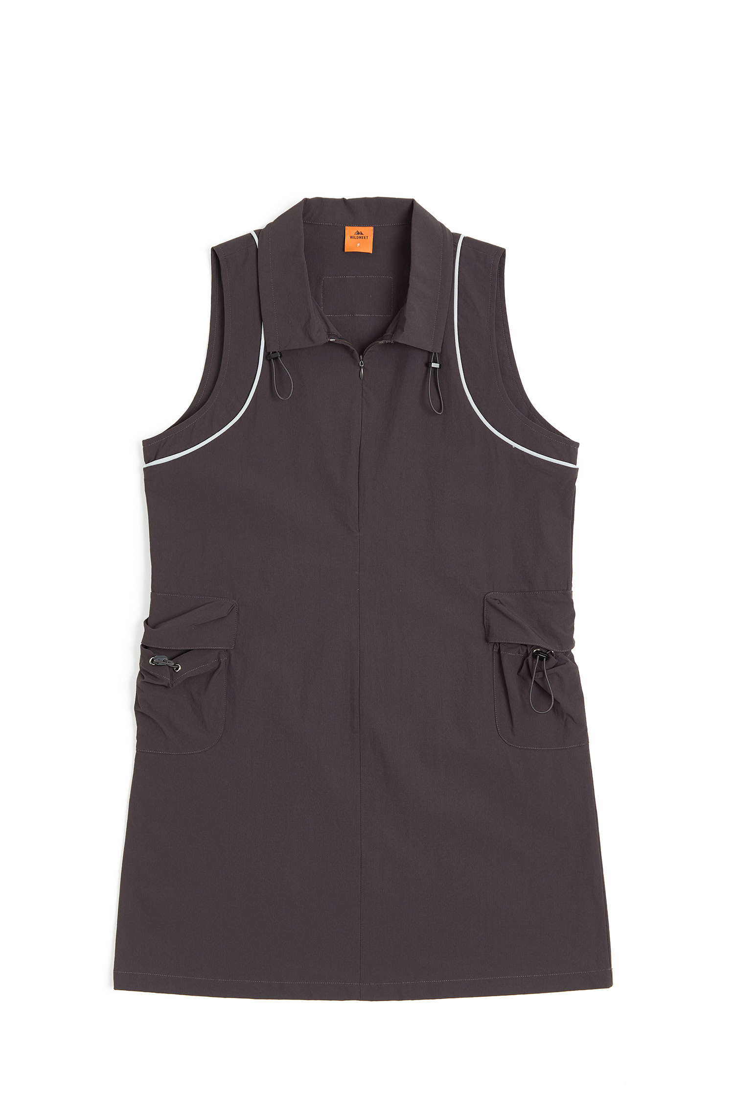 機能風 雙口袋短洋裝(女)