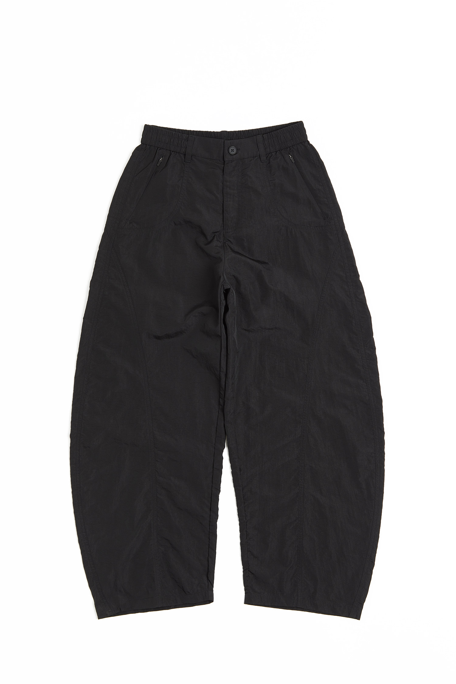 尼龍皺 山系闊腿鐮刀長褲(女)