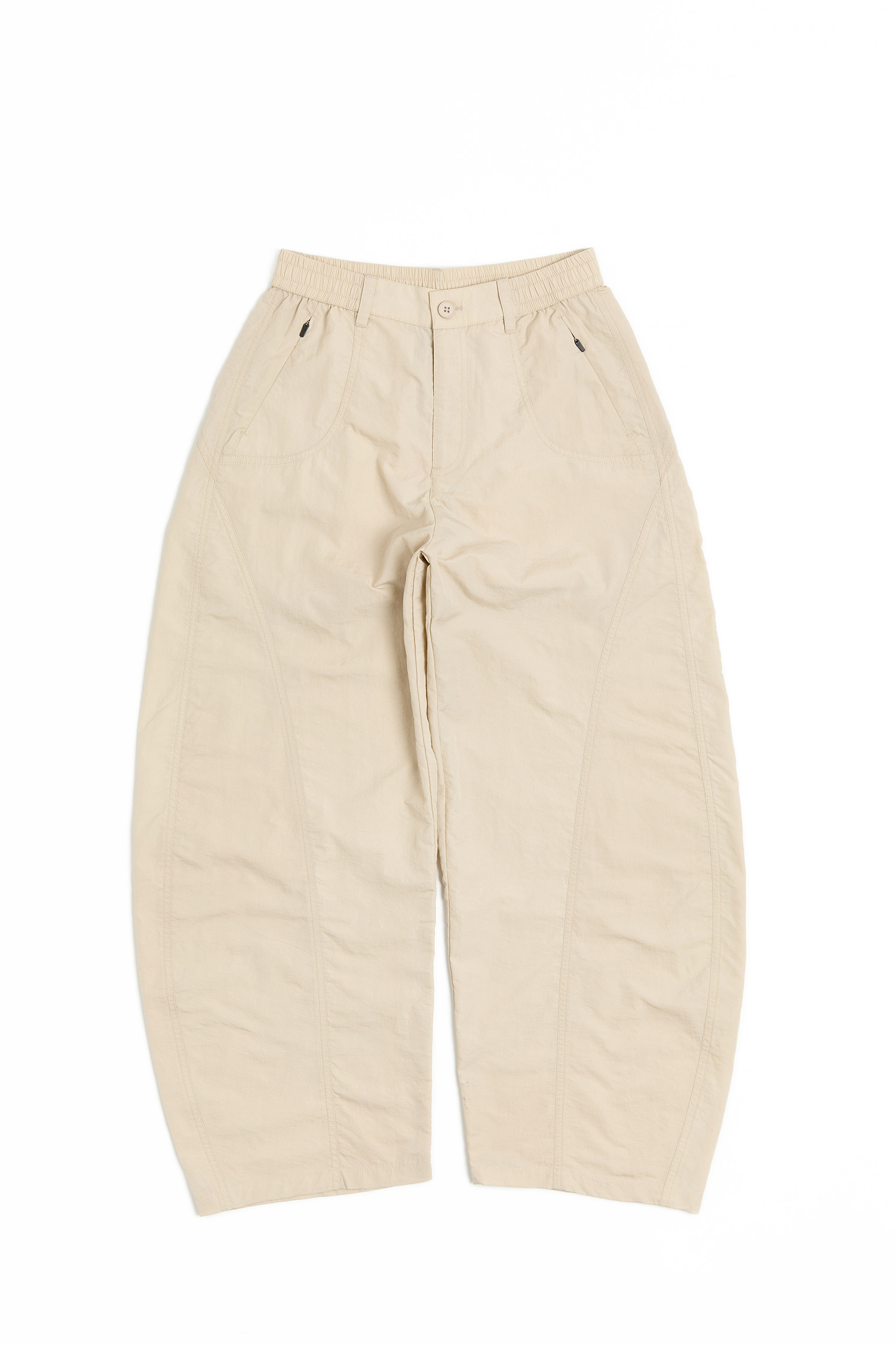 尼龍皺 山系闊腿鐮刀長褲(女)