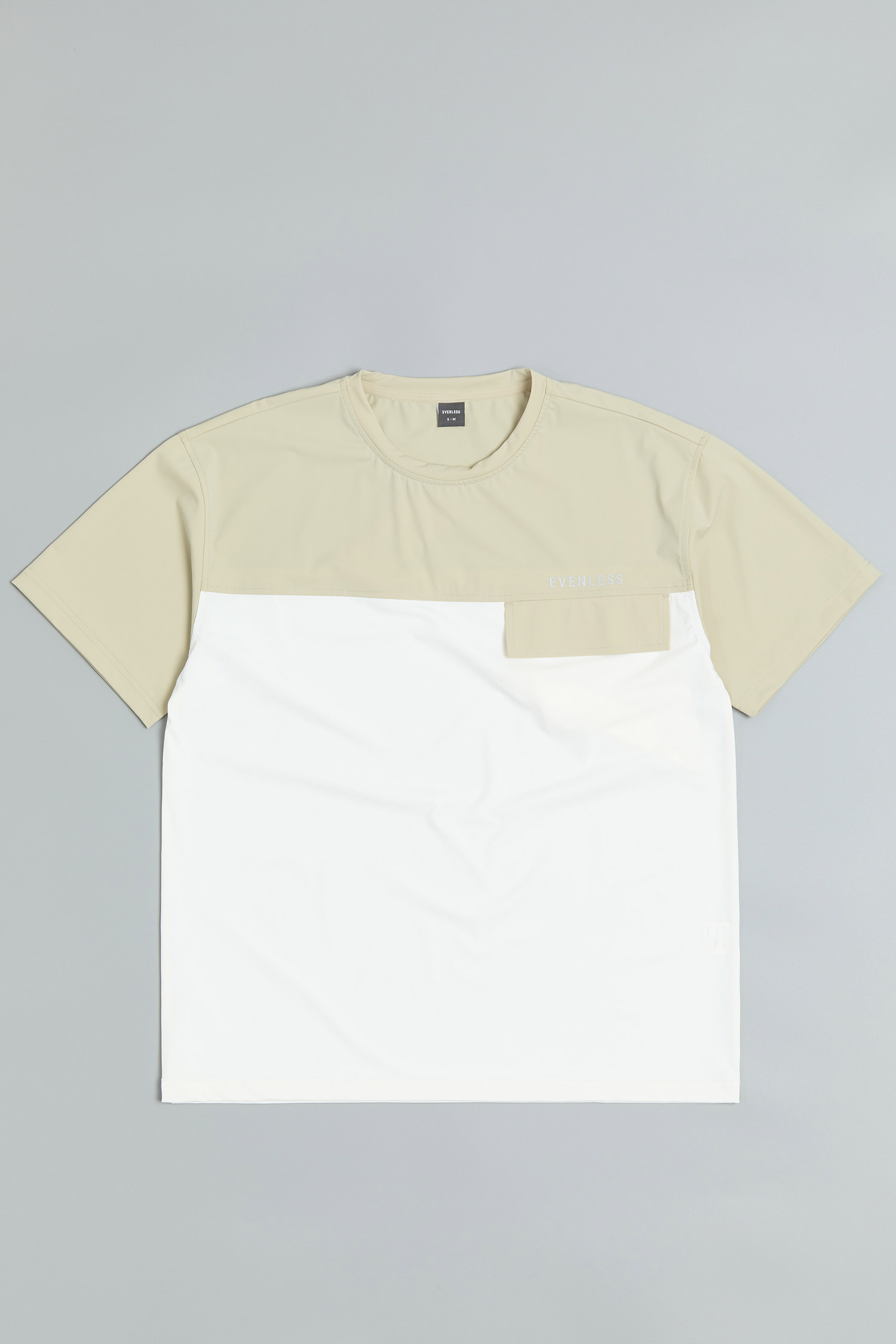 造型口袋 高彈短袖上衣