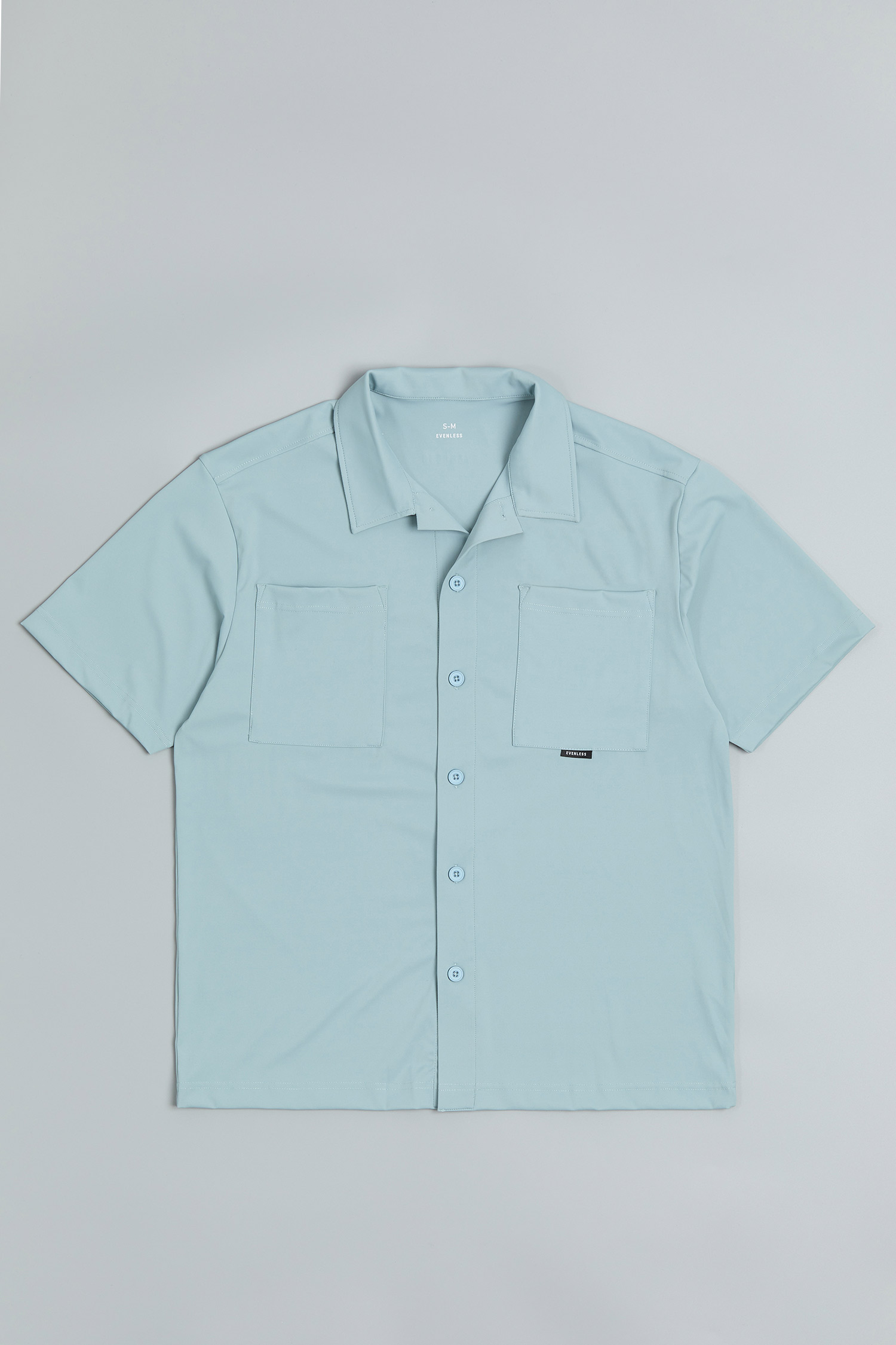 EVENLESS 高彈速乾 貼袋短袖襯衫