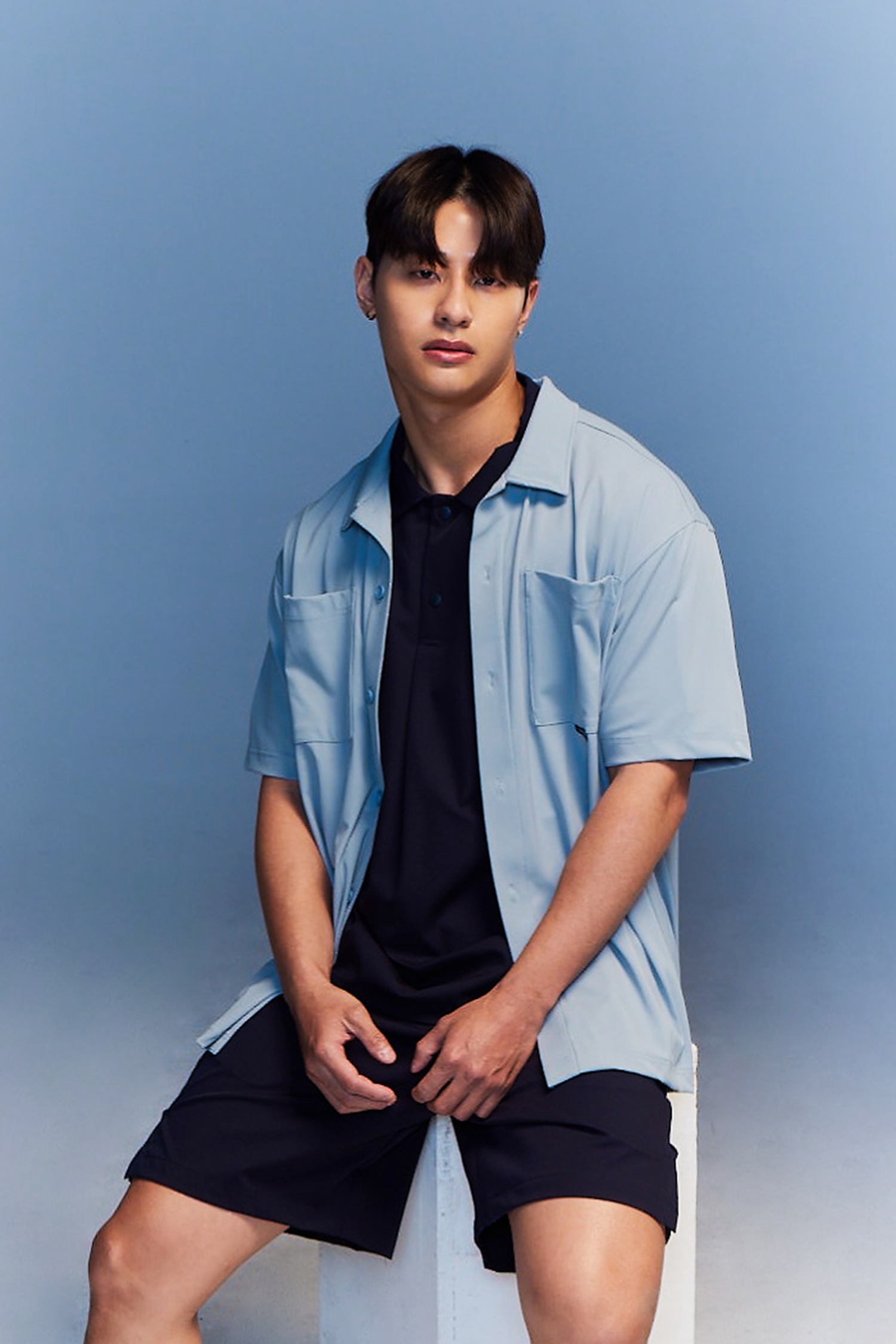 EVENLESS 高彈速乾 貼袋短袖襯衫