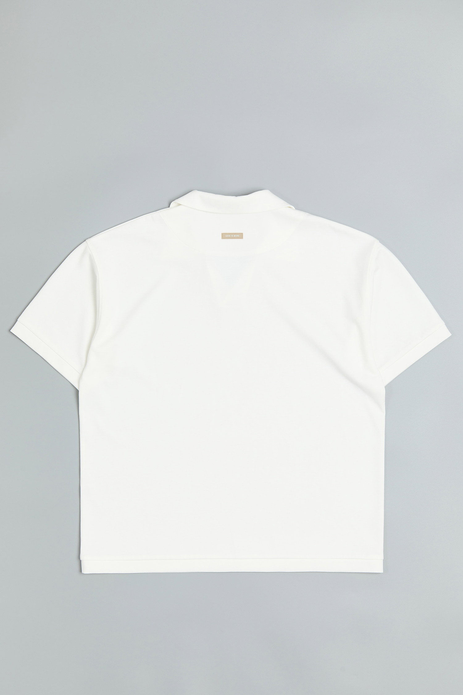 EVENLESS 空氣層 半開襟翻領短袖上衣