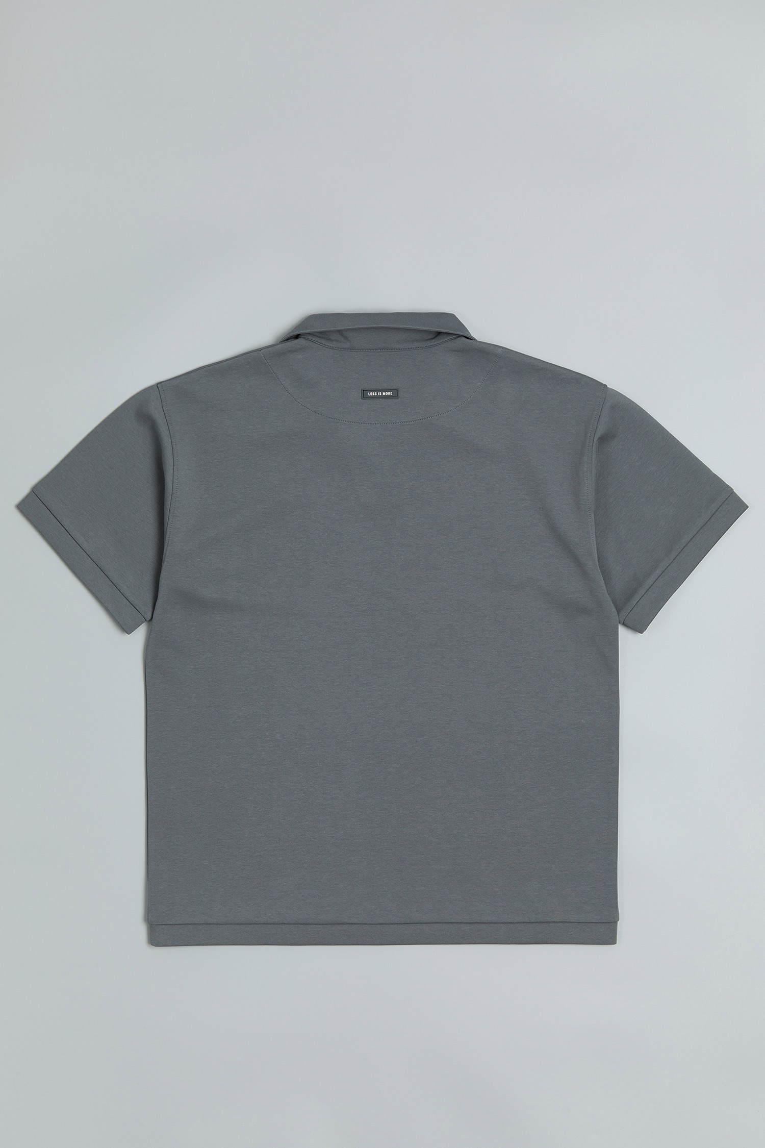 EVENLESS 空氣層 半開襟翻領短袖上衣