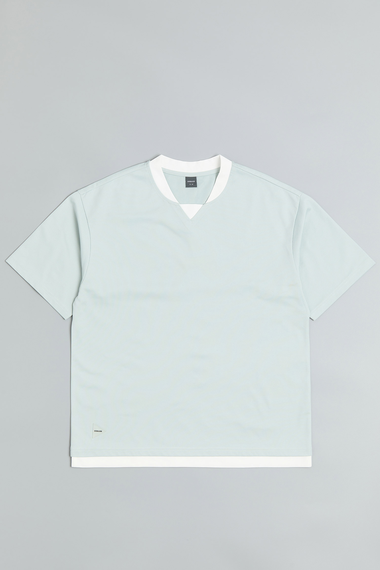 拚色球衣風 短袖上衣