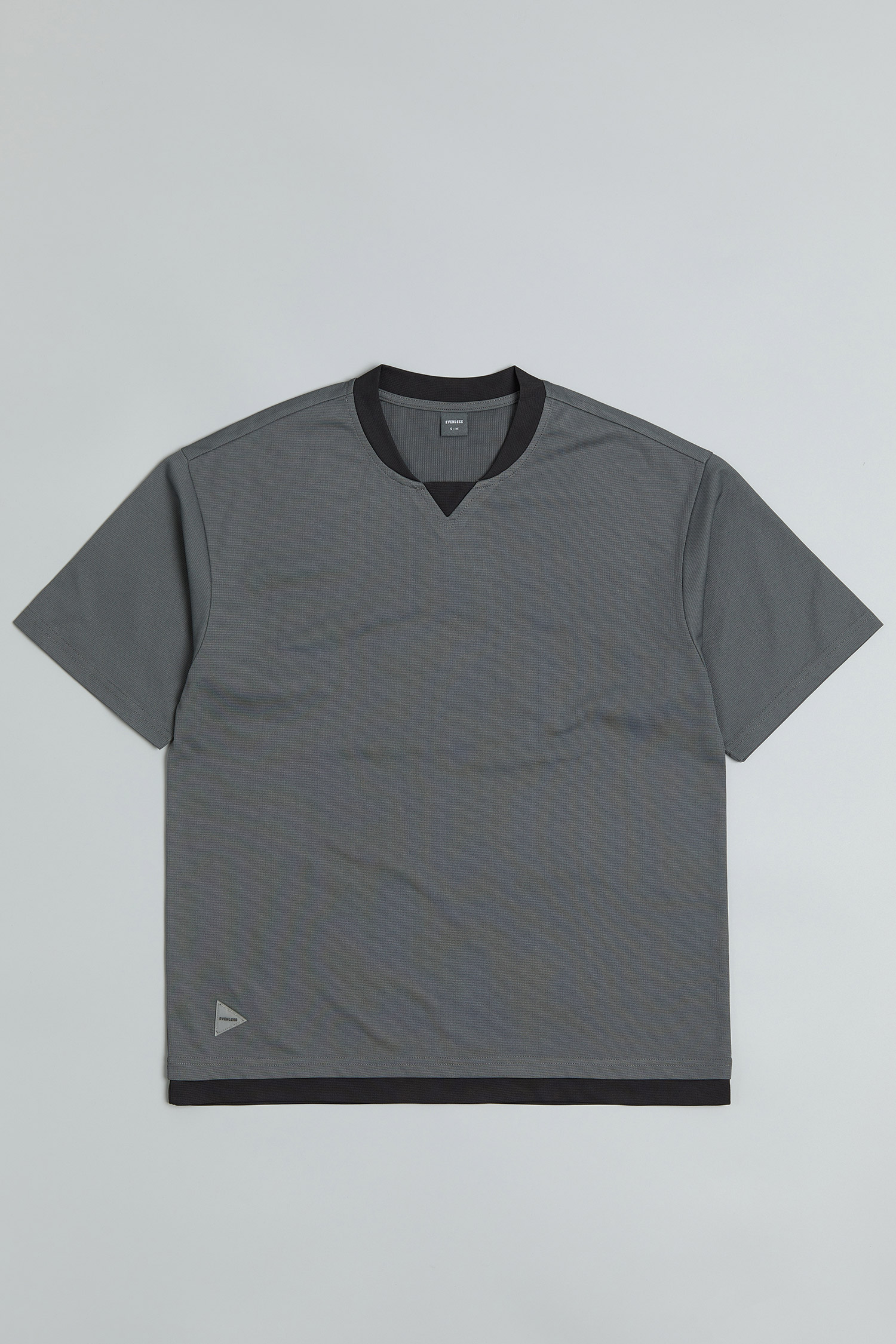 拚色球衣風 短袖上衣