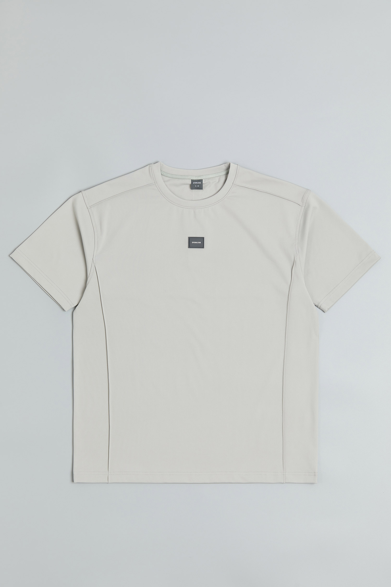 極簡平褶 高彈短袖上衣