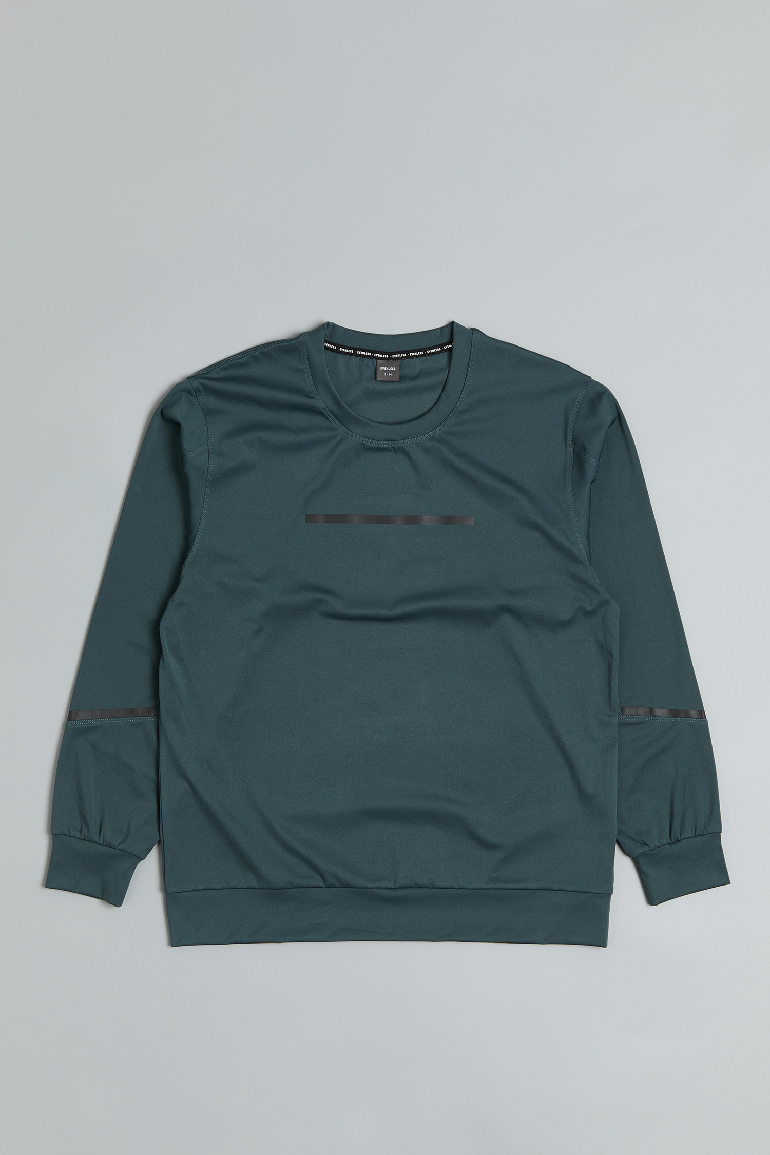 結構線反光印長袖上衣