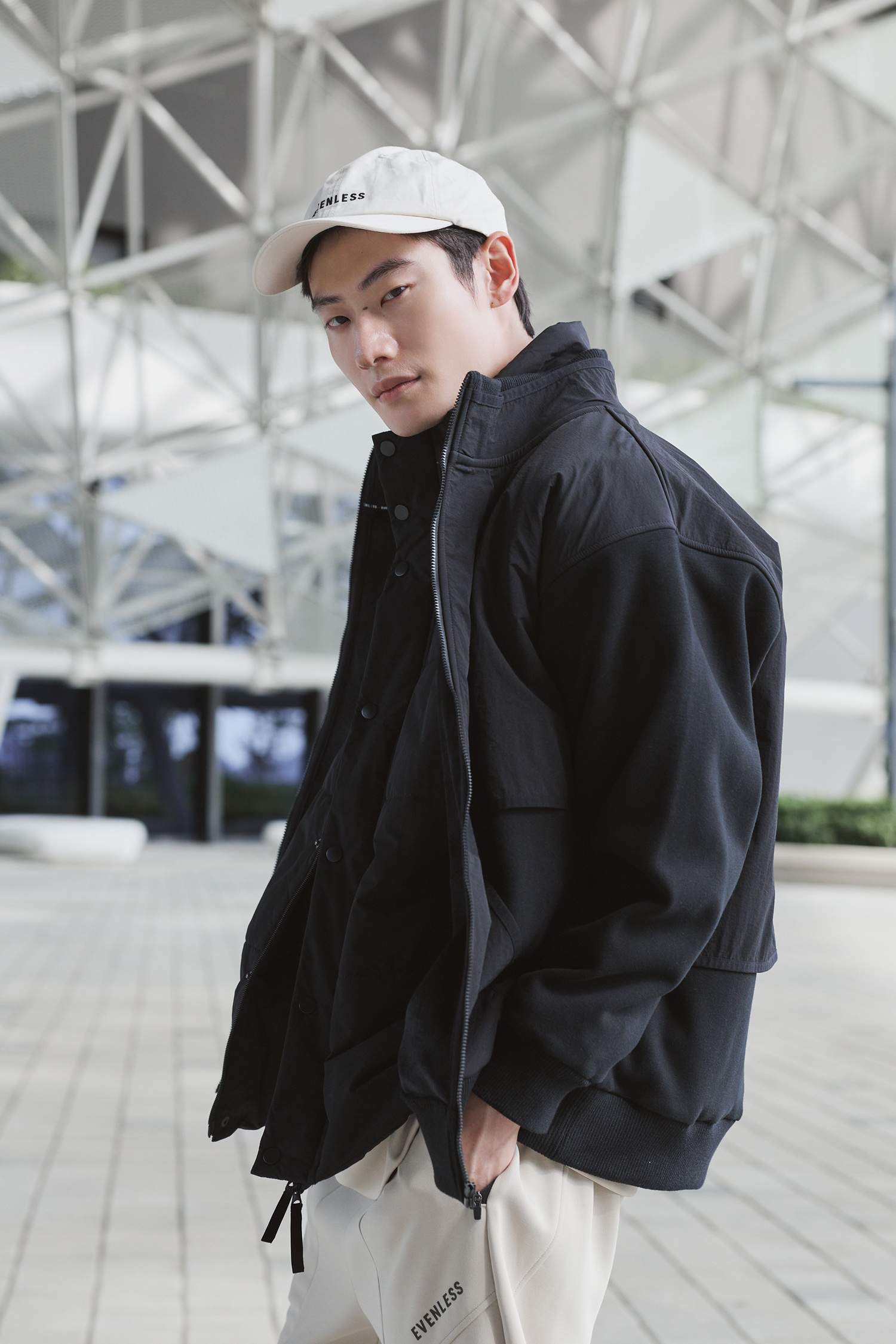 蓄熱層次立領外套