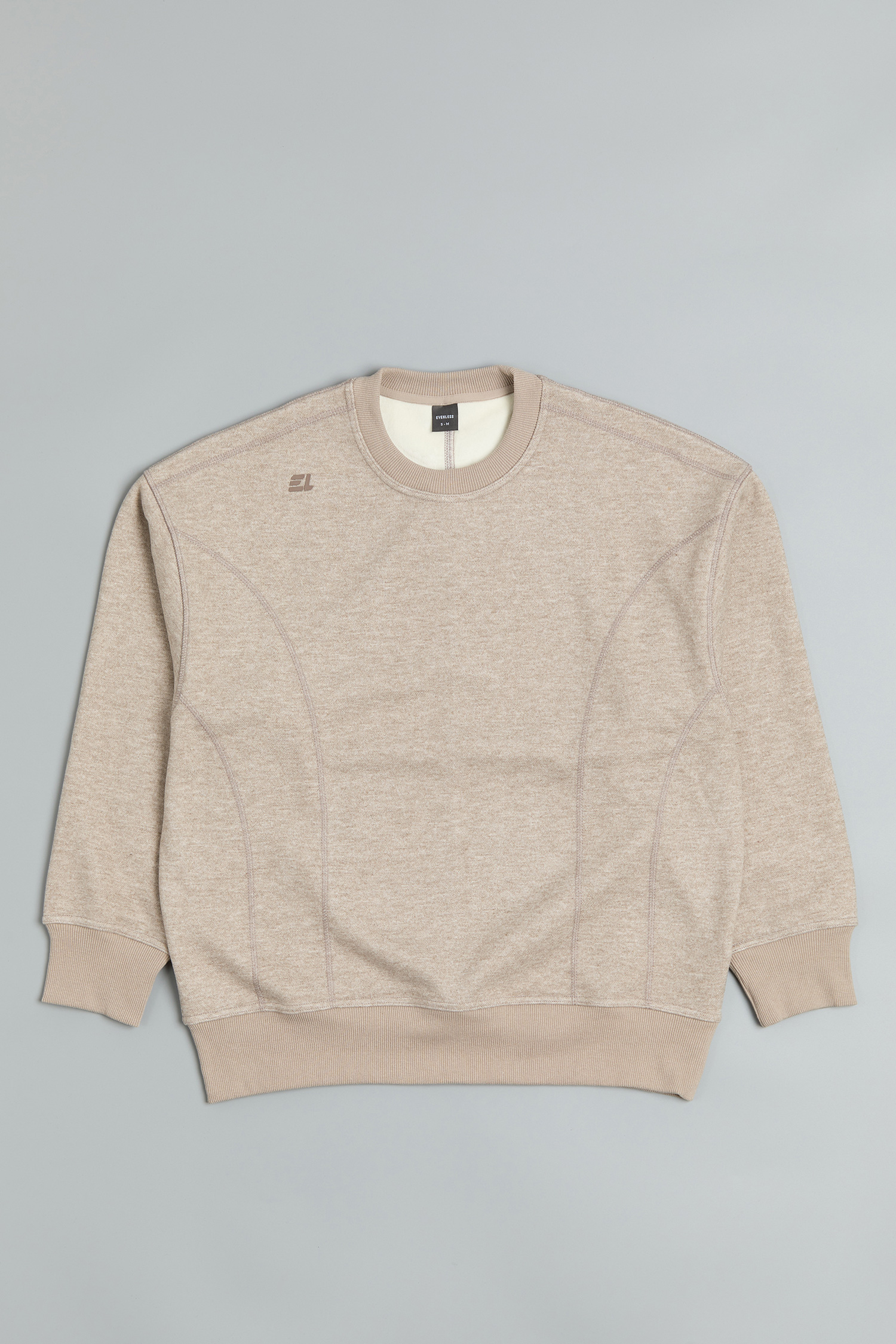 刷絨爬線長袖上衣(蓄熱絨)