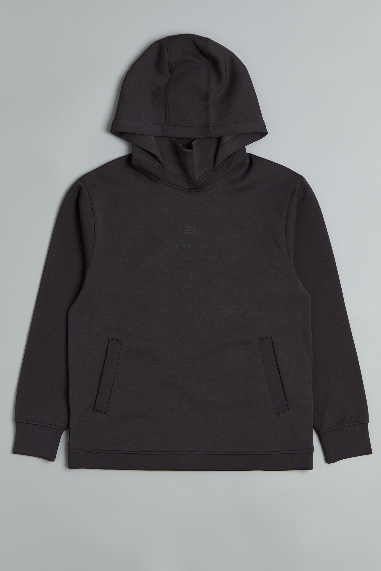 空氣層高領連帽上衣