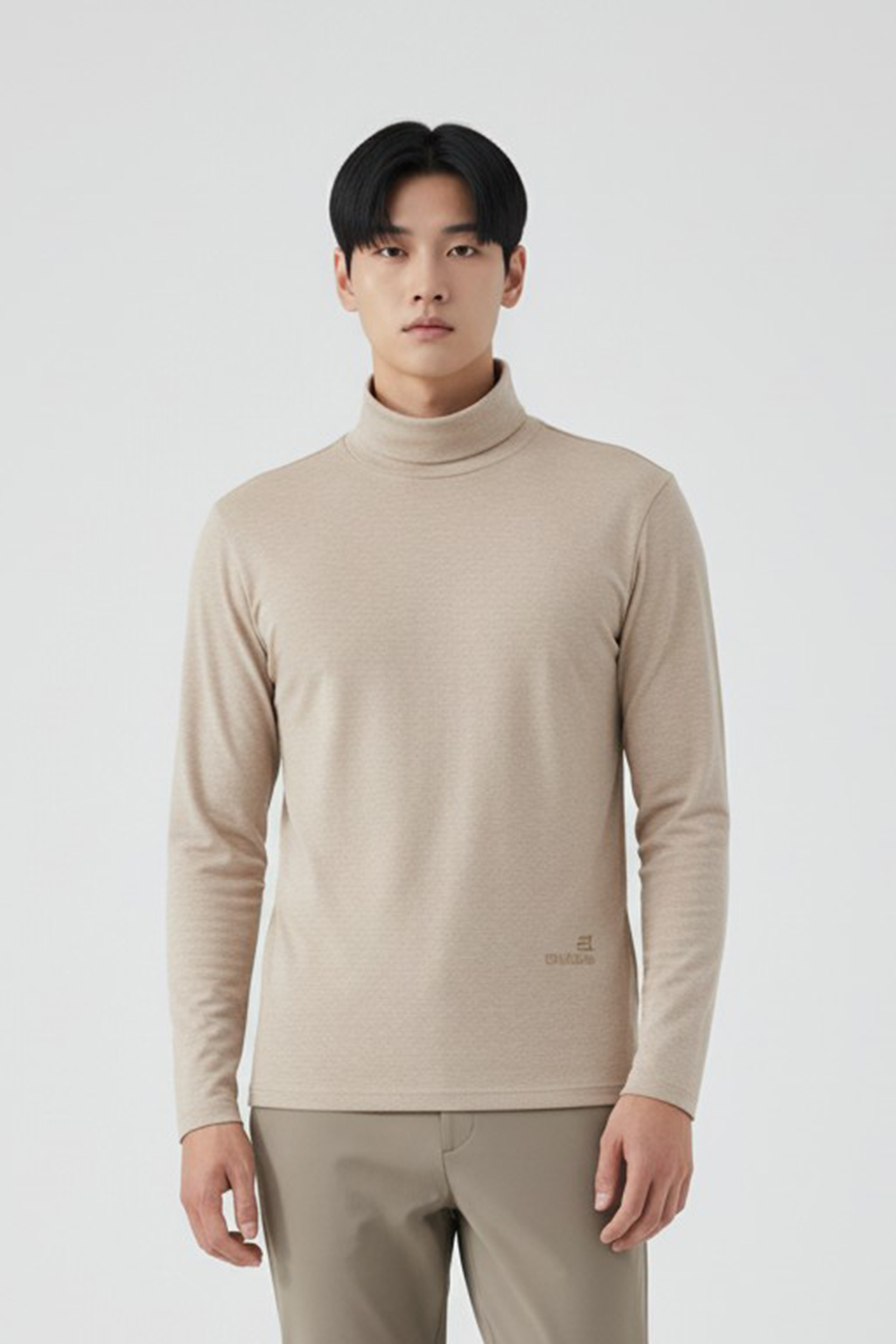 蓄熱絨感翻領長袖上衣