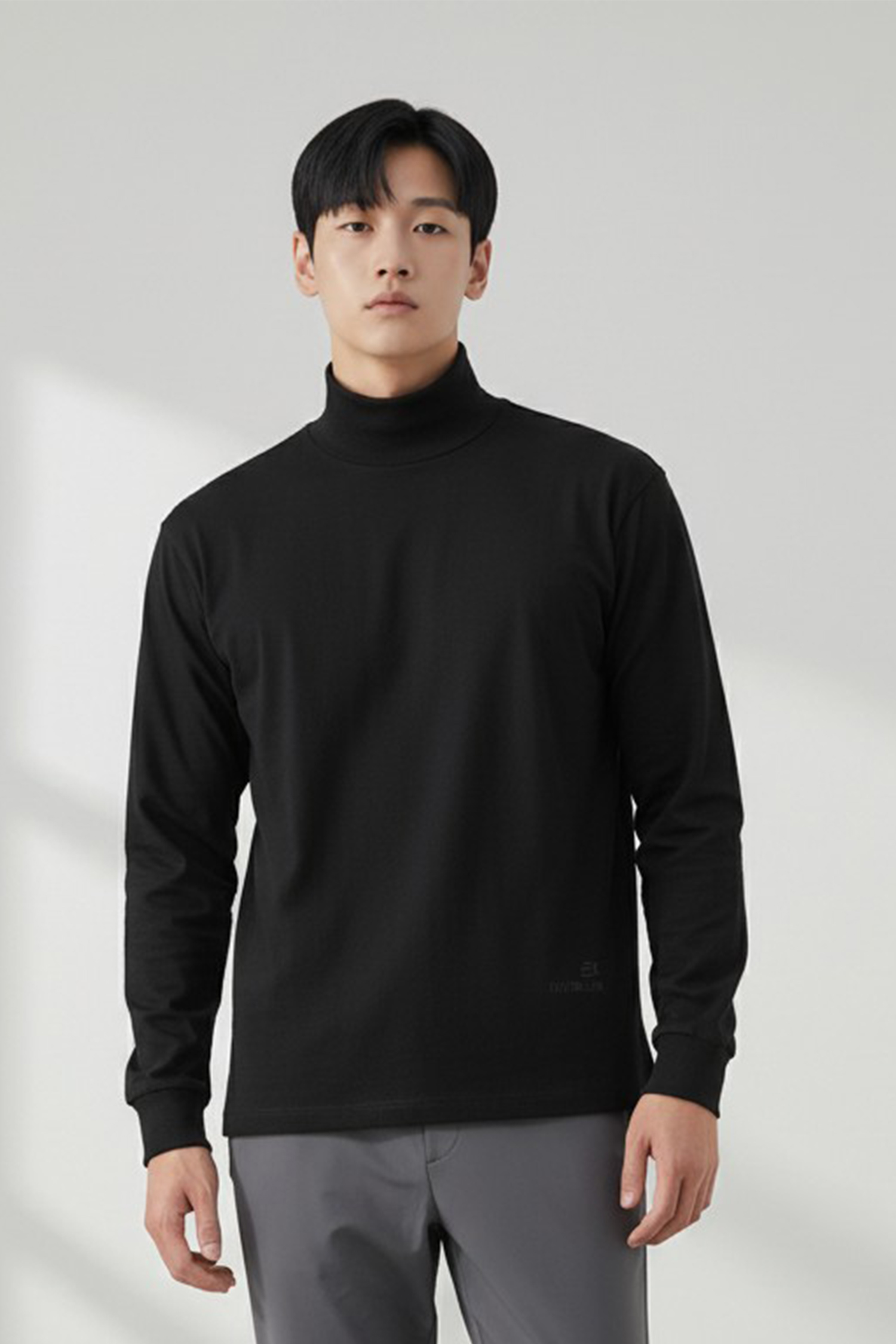 蓄熱絨感翻領長袖上衣