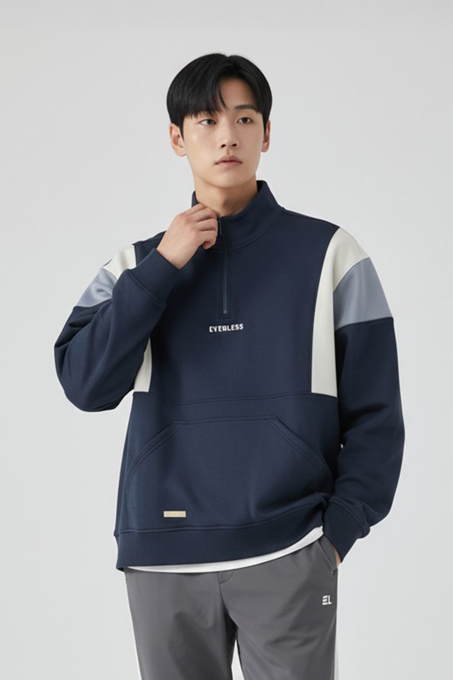 蓄熱校隊風長袖上衣