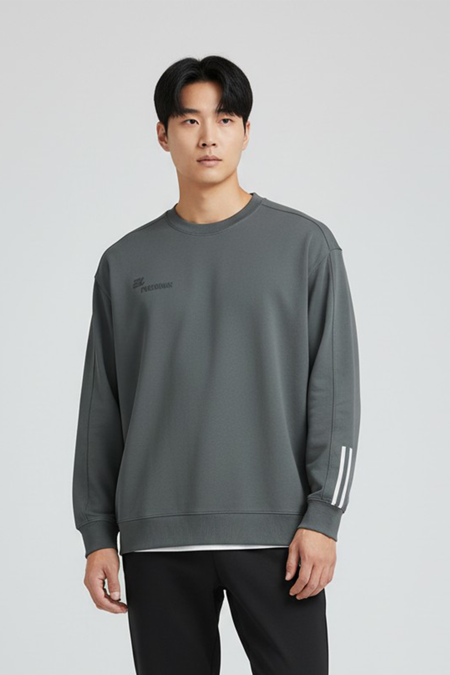 輕量刷絨高領長袖上衣