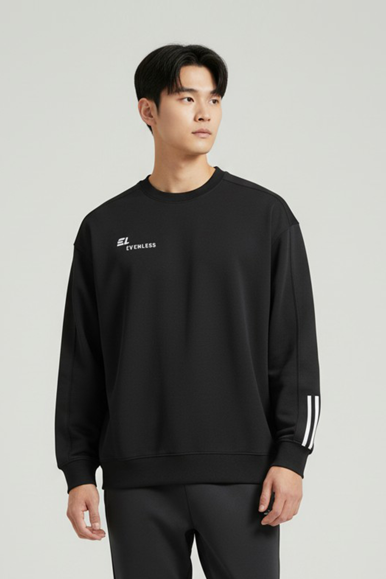 輕量刷絨高領長袖上衣