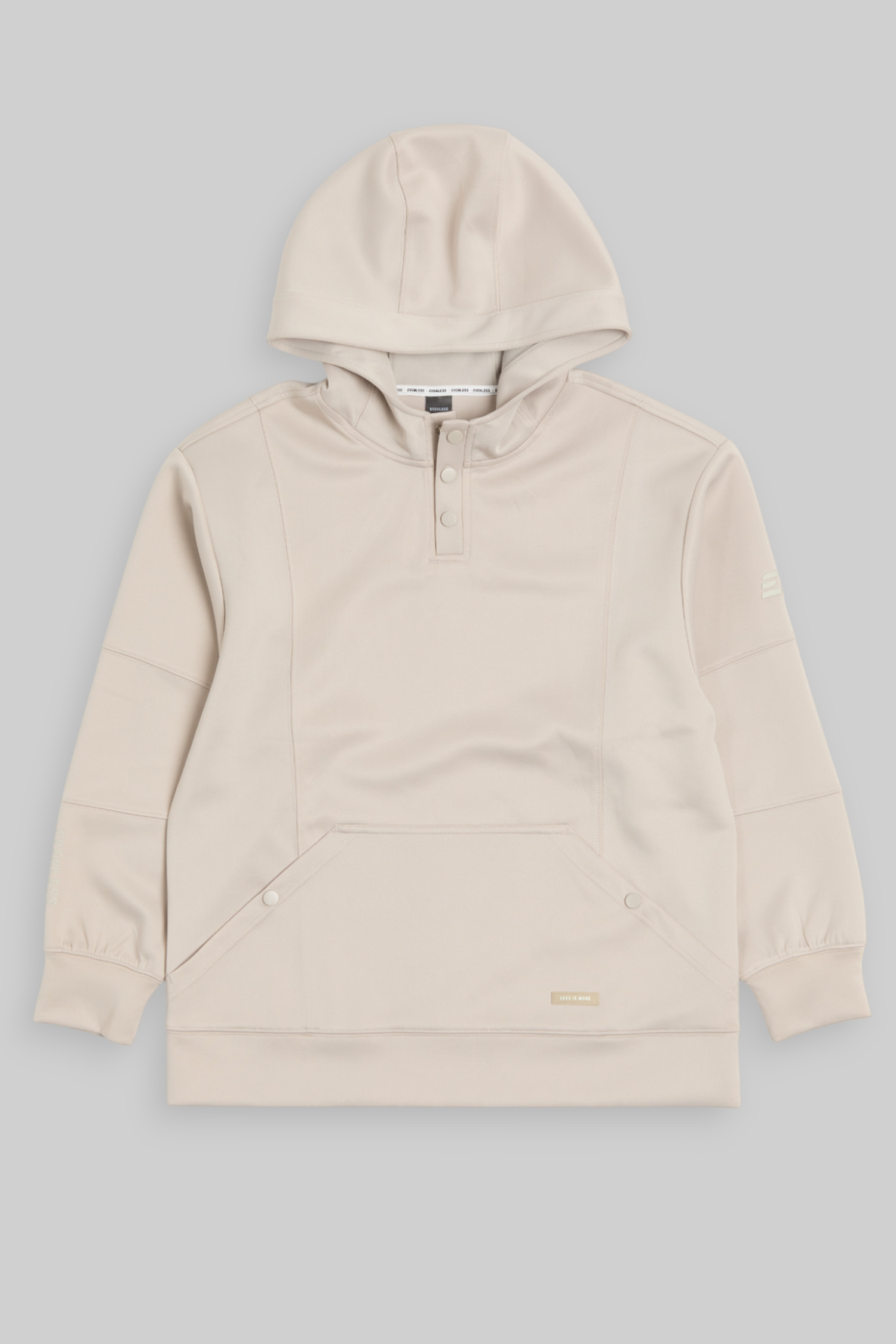 結構感拼接連帽上衣