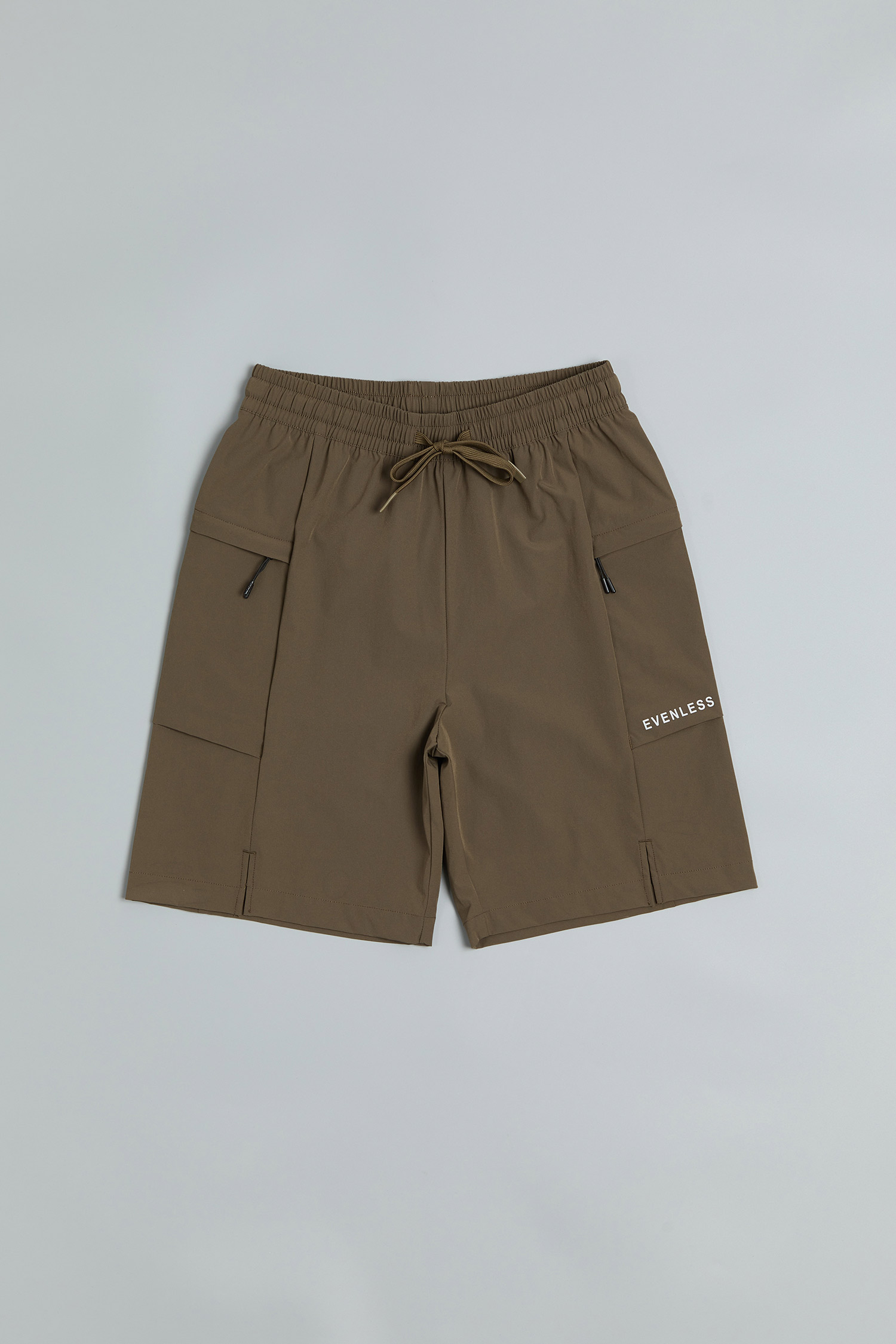 幾何口袋 吸排五分短褲