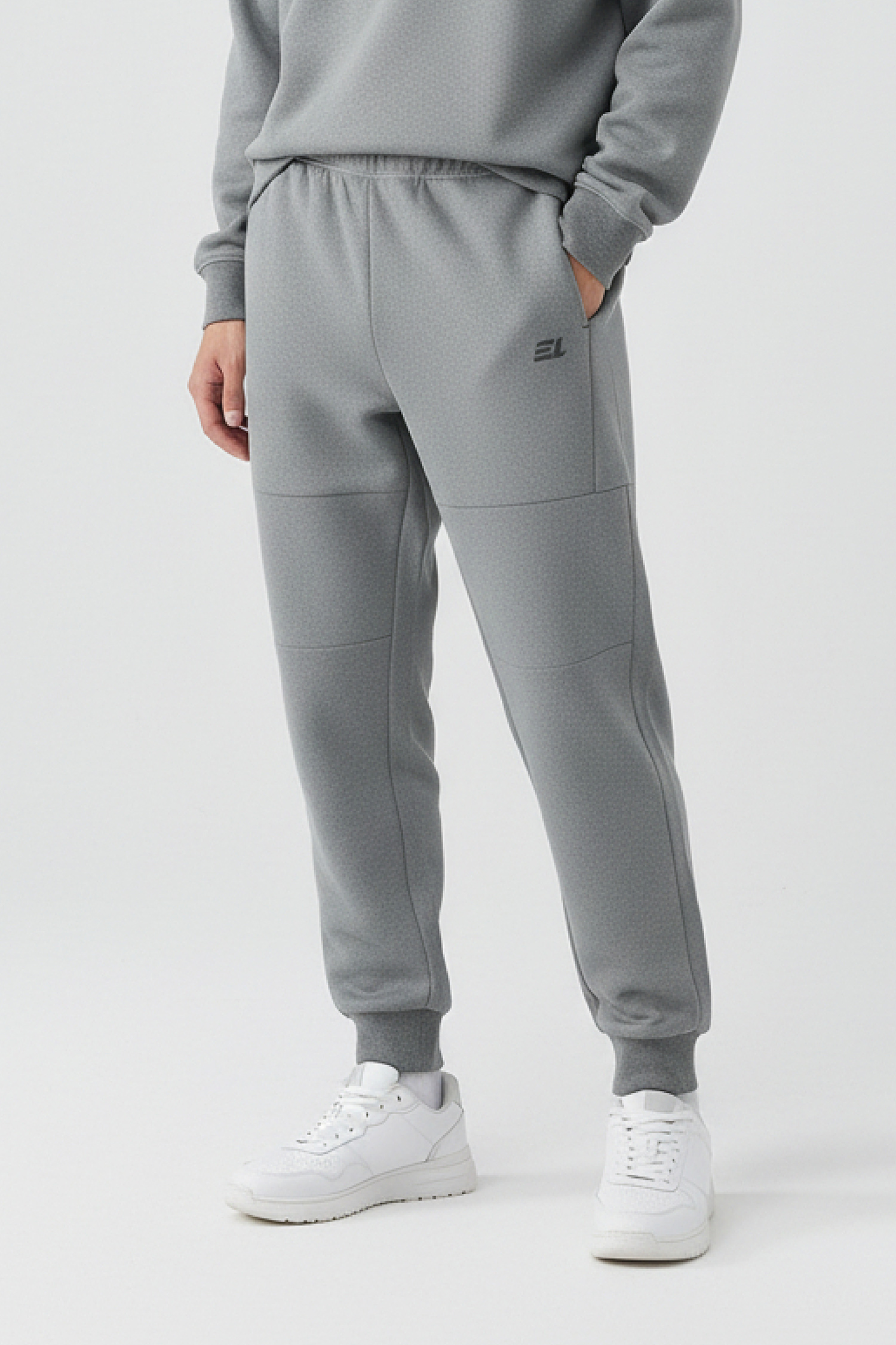 結構線空氣層縮口長褲