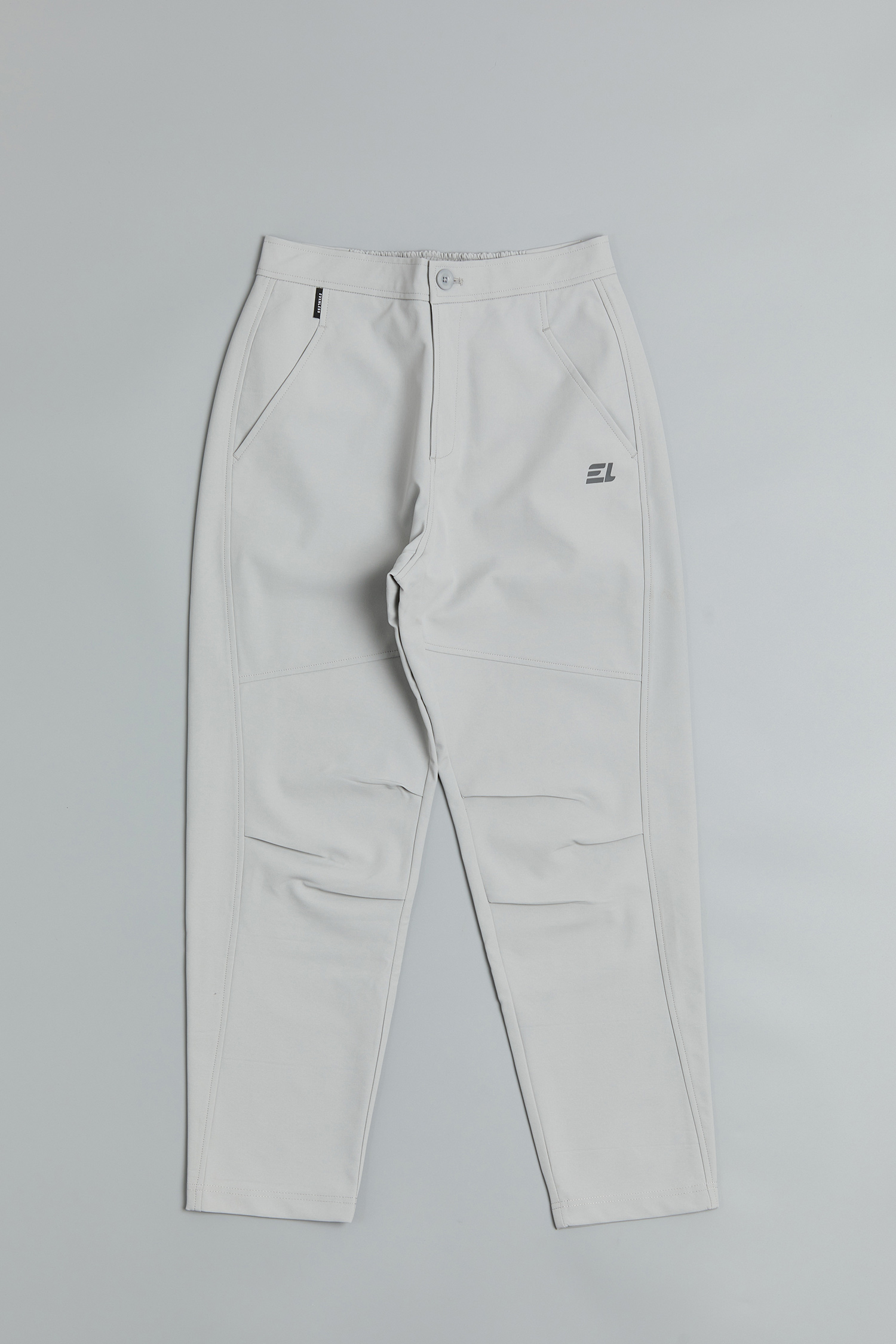 立體褶修身登山長褲