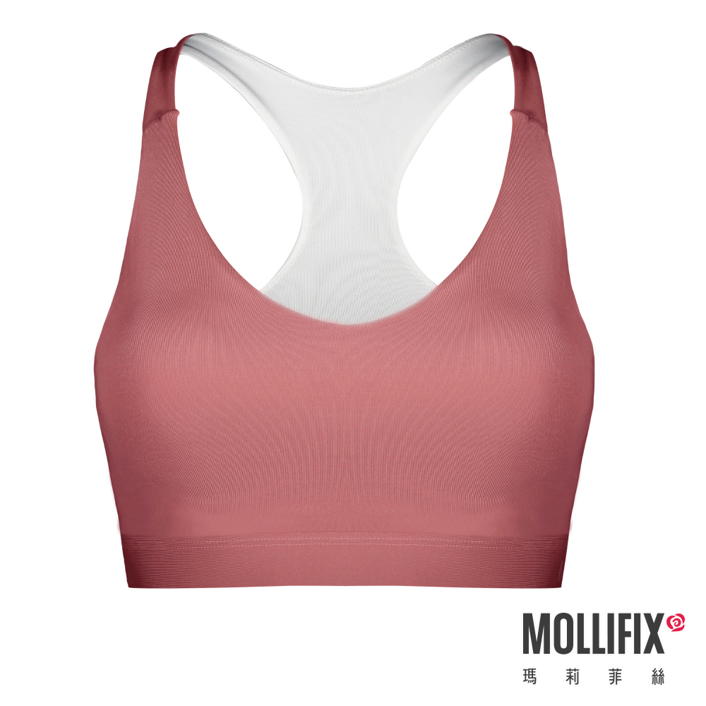 MOLLIFIX 環保簡約挖背運動內衣