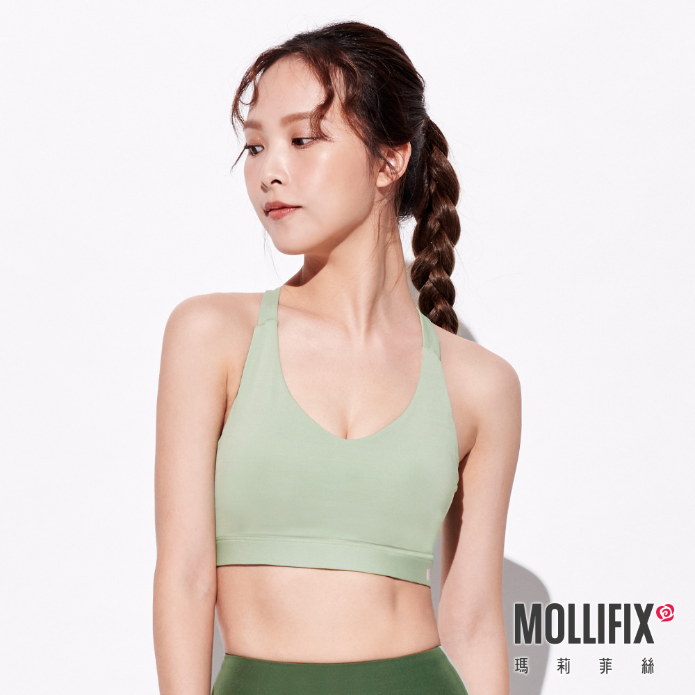 MOLLIFIX 環保簡約挖背運動內衣