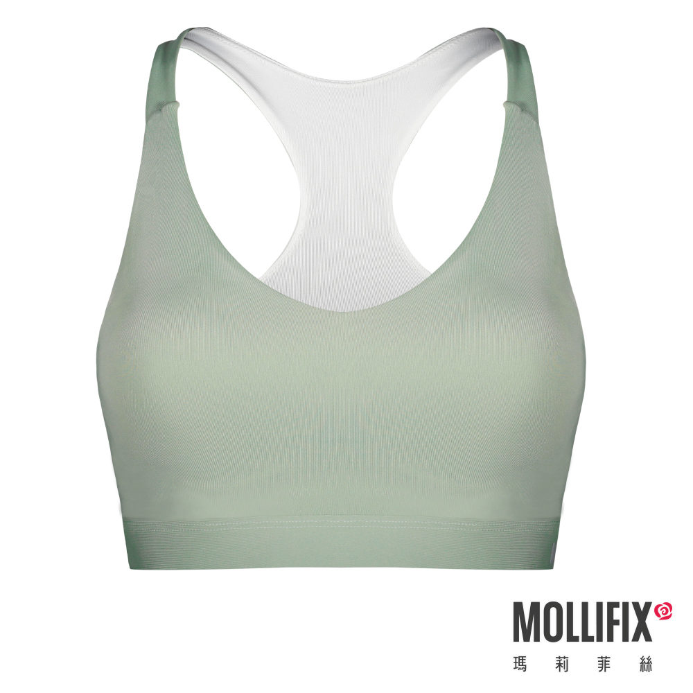 MOLLIFIX 環保簡約挖背運動內衣