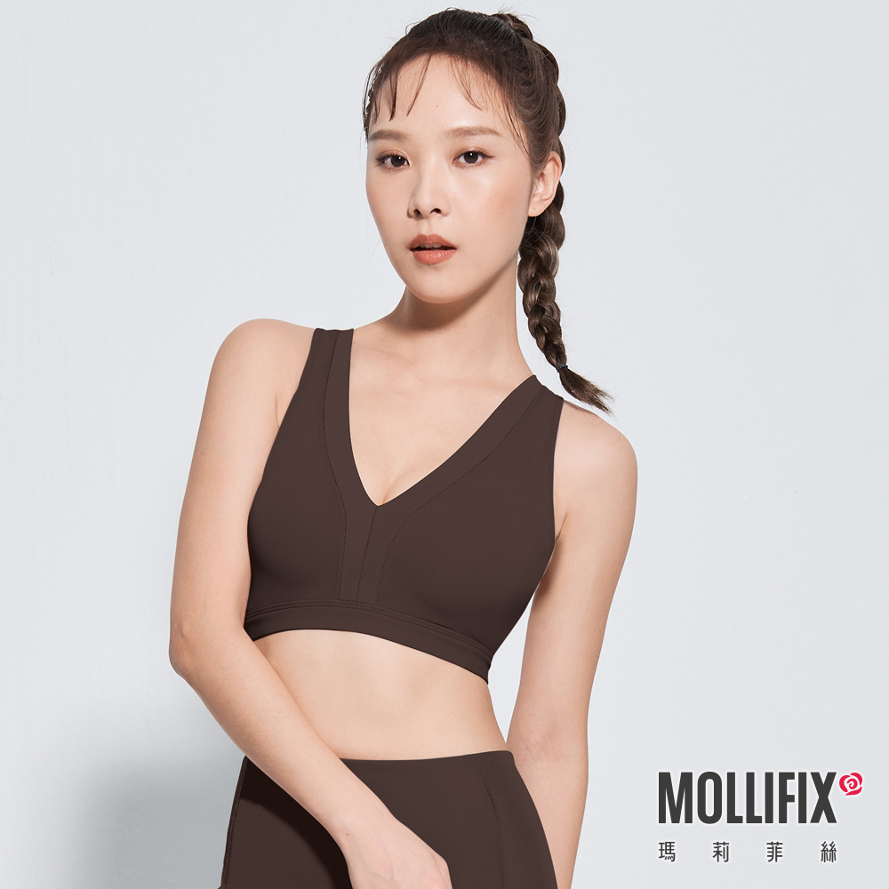 MOLLIFIX 深感V後交叉運動內衣