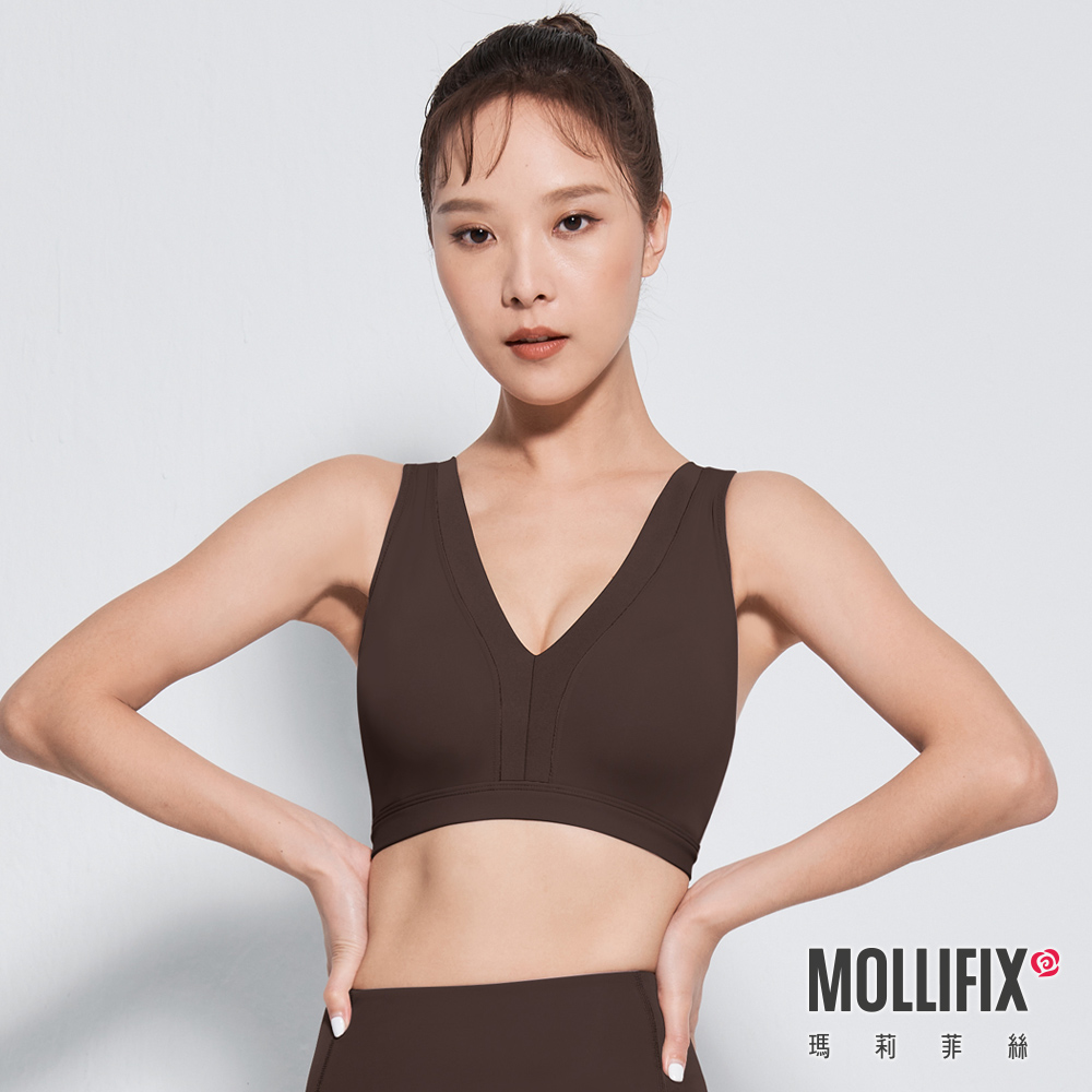 MOLLIFIX 深感V後交叉運動內衣