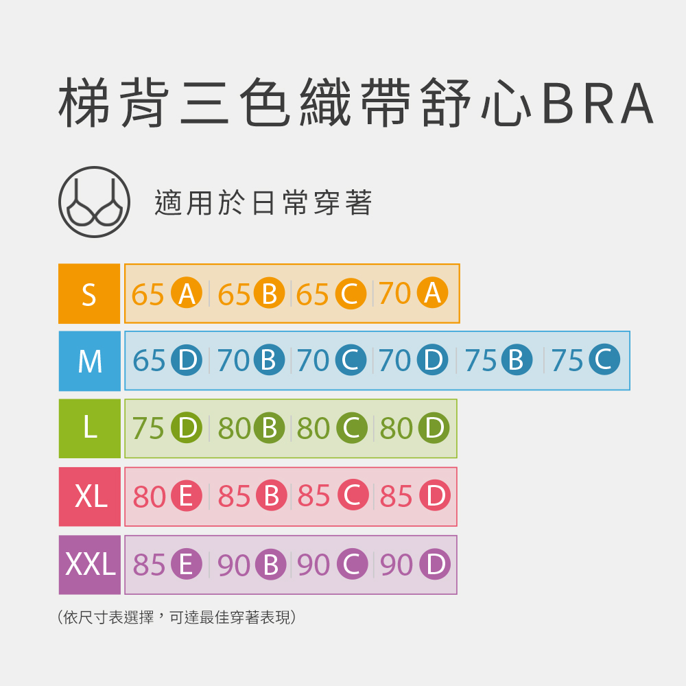 MOLLIFIX A++梯背三色織帶舒心BRA