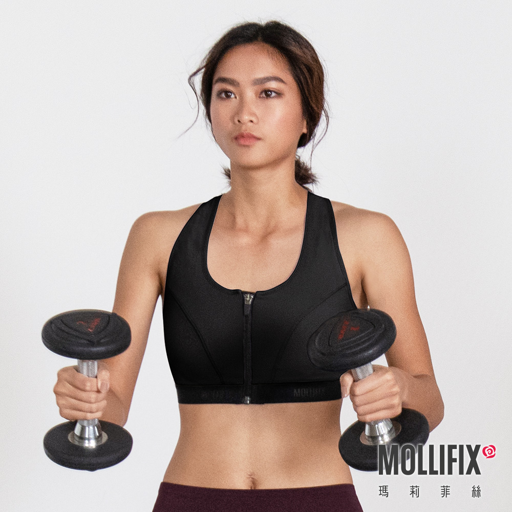 MOLLIFIX 前扣高穩定下擺織帶運動內衣