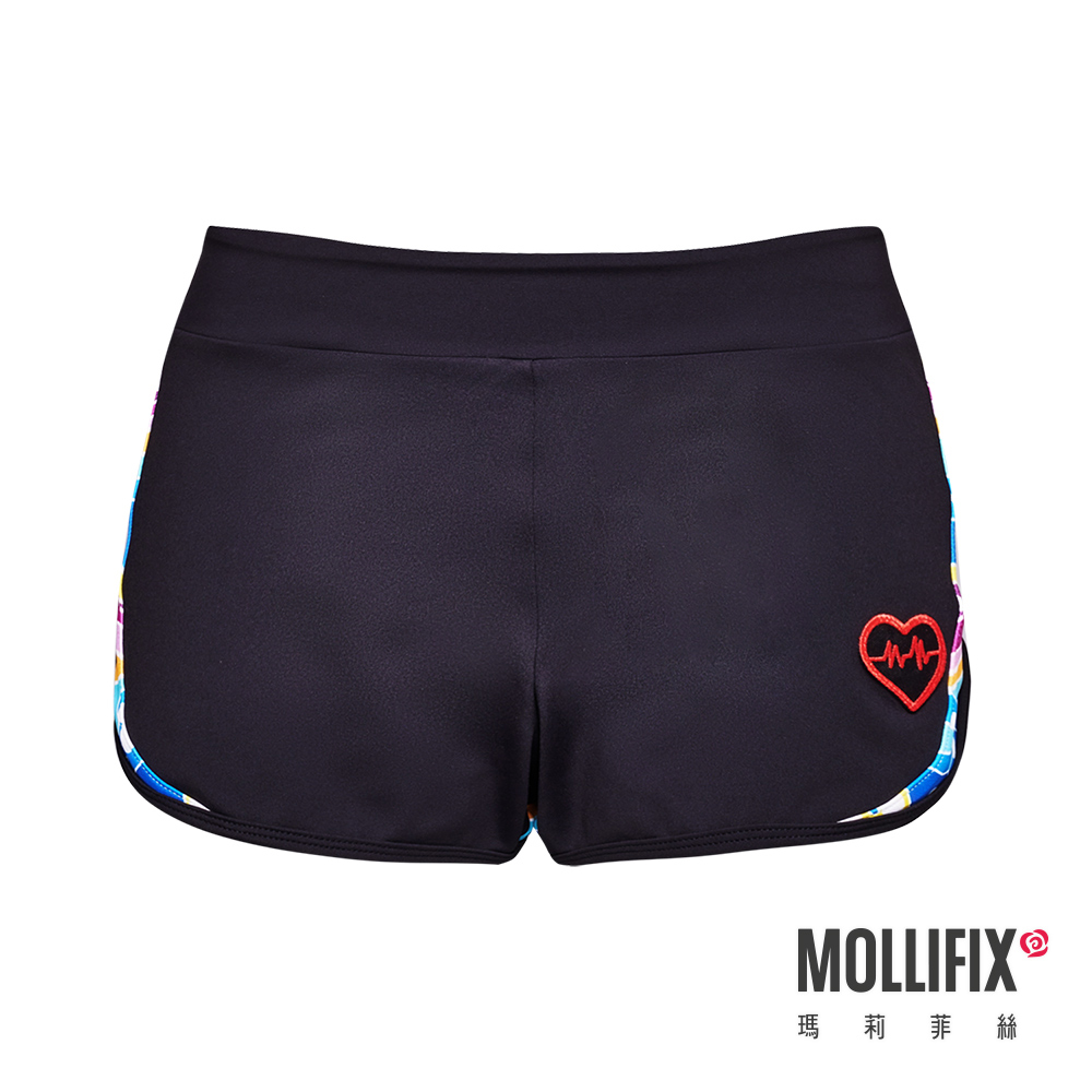 MOLLIFIX 拼接修身運動短褲