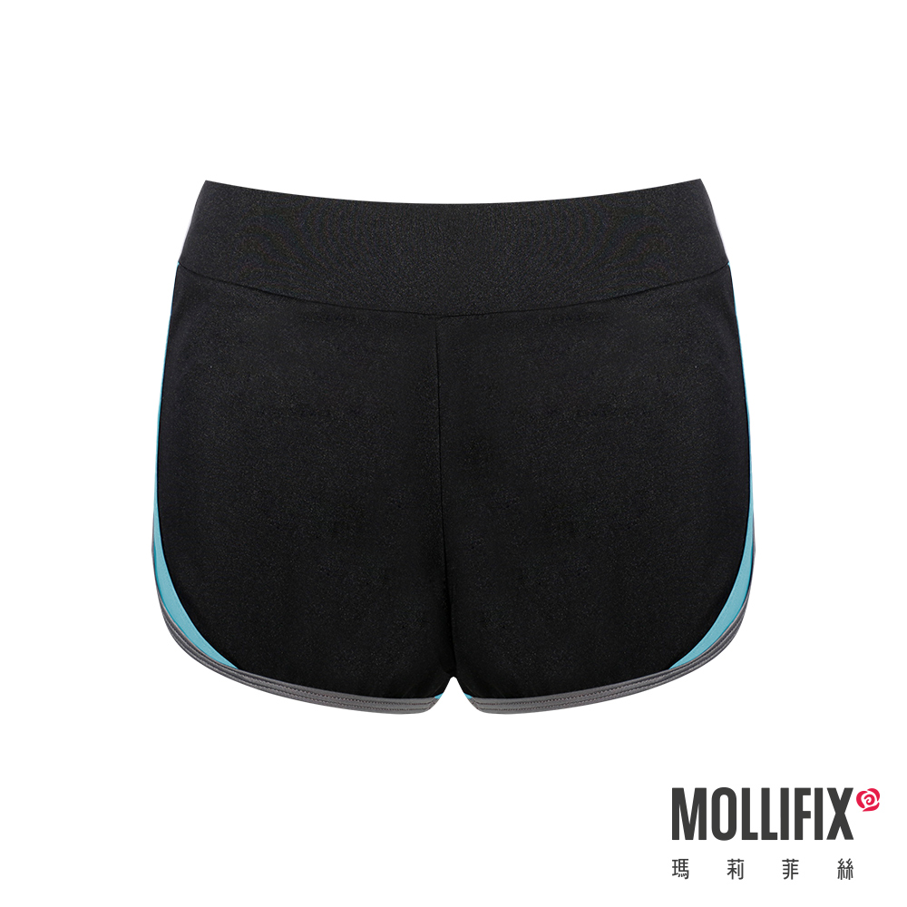 MOLLIFIX 拼接修身運動短褲