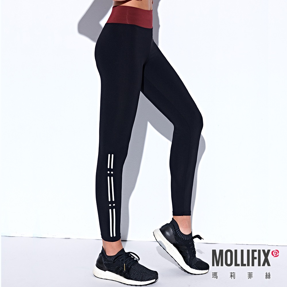 MOLLIFIX 褲頭拼接修身動塑褲