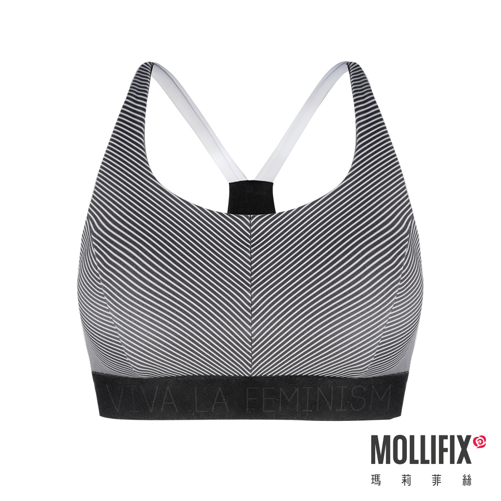 MOLLIFIX 俐落Y背下擺織帶運動內衣