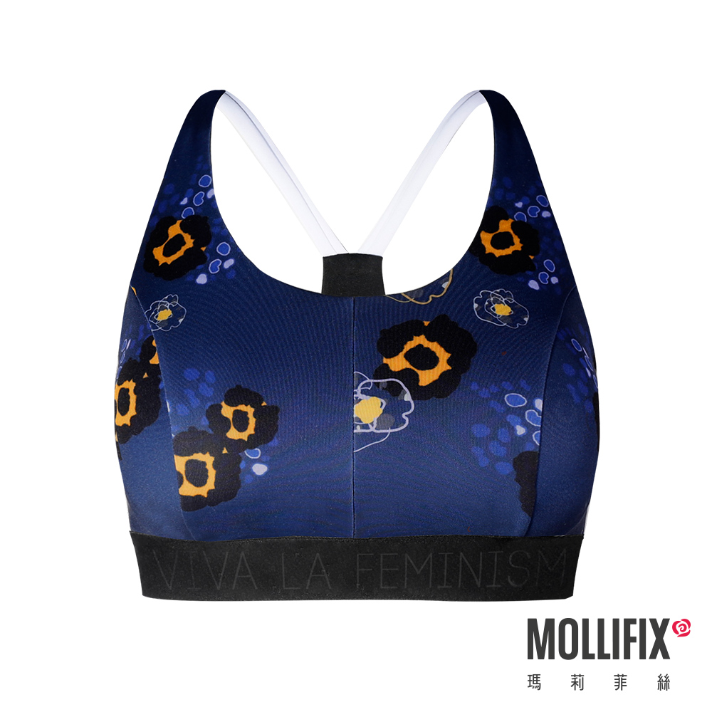 MOLLIFIX 俐落Y背下擺織帶運動內衣