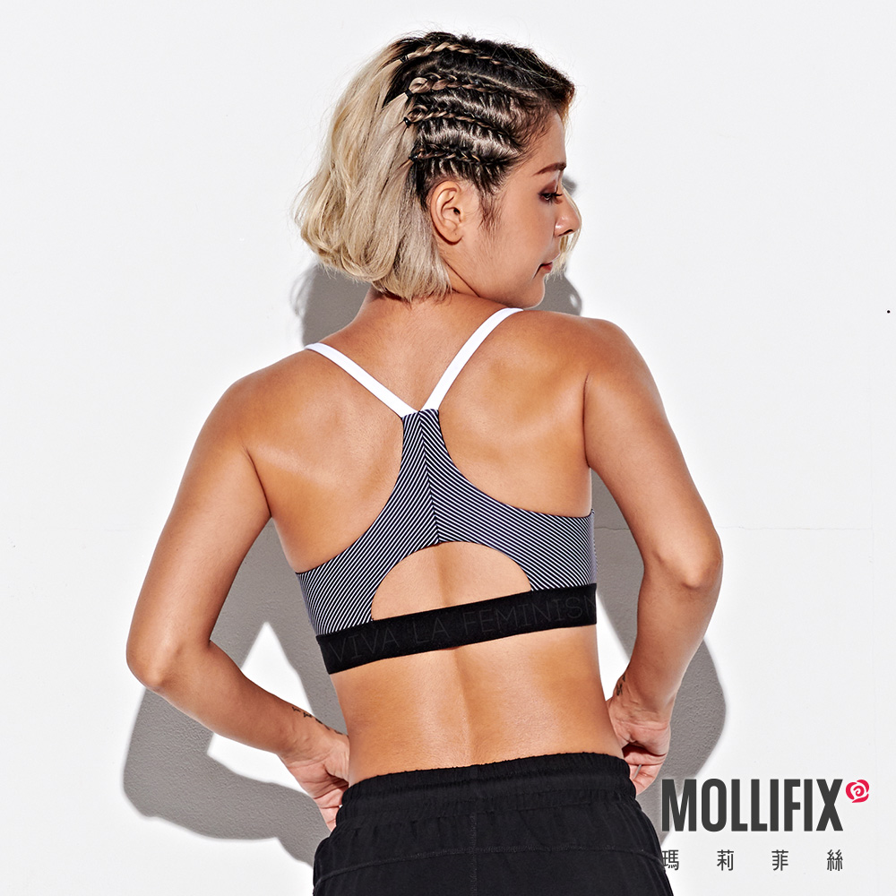 MOLLIFIX 俐落Y背下擺織帶運動內衣
