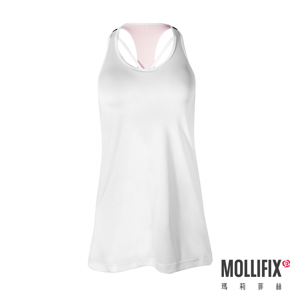 MOLLIFIX 美背交錯兩件式運動BRA T背心