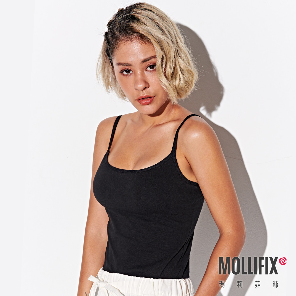 MOLLIFIX 簡單生活細肩帶U領背心BRA T