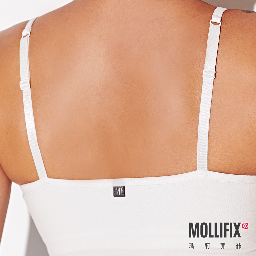 MOLLIFIX 簡單生活細肩帶U領背心BRA T