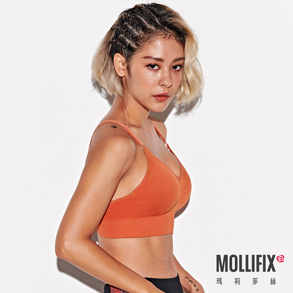 MOLLIFIX 簡約V型百搭無鋼圈BRA T內衣