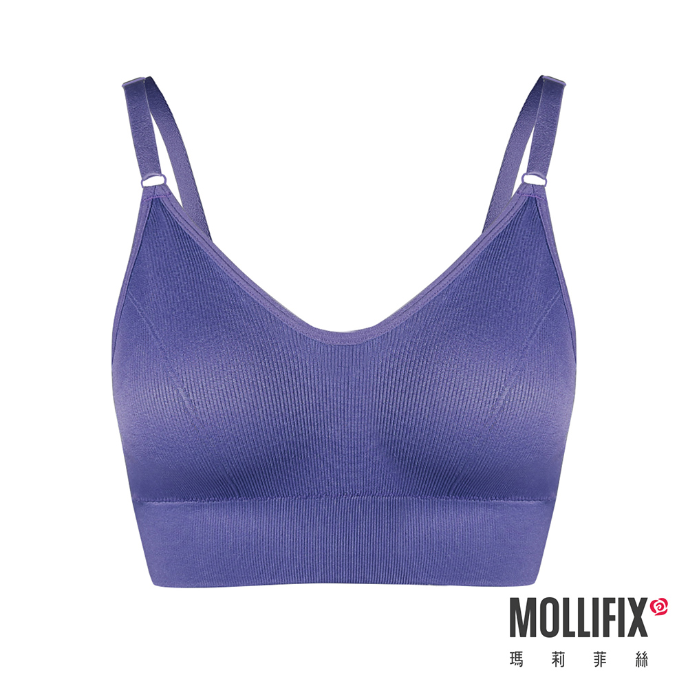 MOLLIFIX 簡約V型百搭無鋼圈BRA T內衣