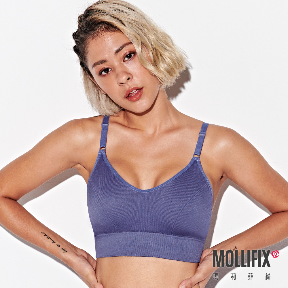 MOLLIFIX 簡約V型百搭無鋼圈BRA T內衣