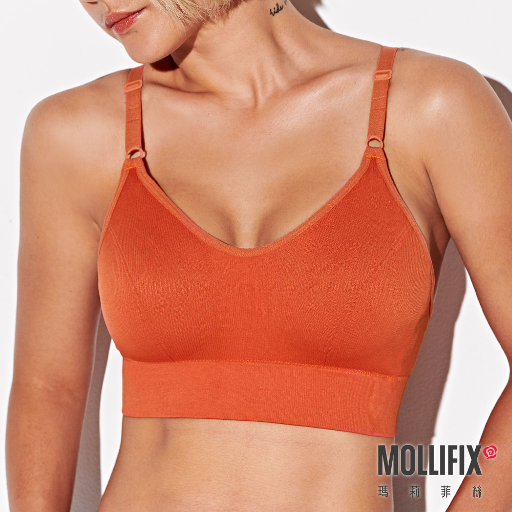 MOLLIFIX 簡約V型百搭無鋼圈BRA T內衣